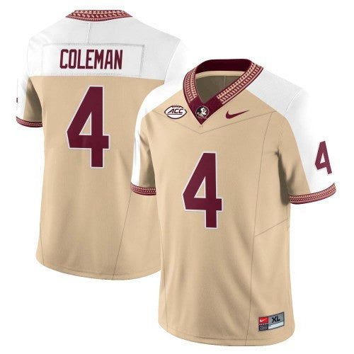 Men?s Florida State Seminoles Football Vapor Gold Jersey ? All Stitched