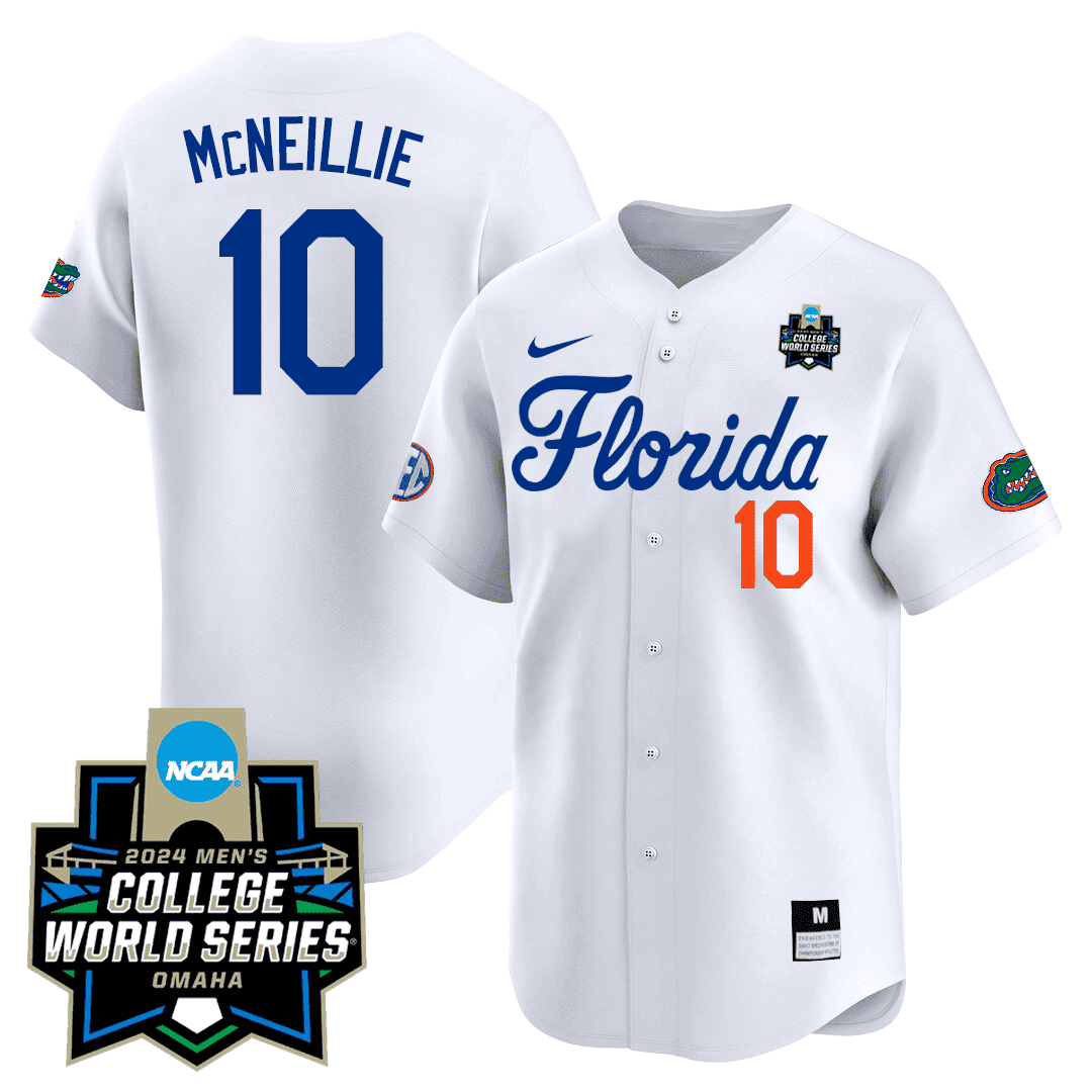 Men's Florida Gators 23/24 Jersey - 2024 College World Series Patch - All Stitched