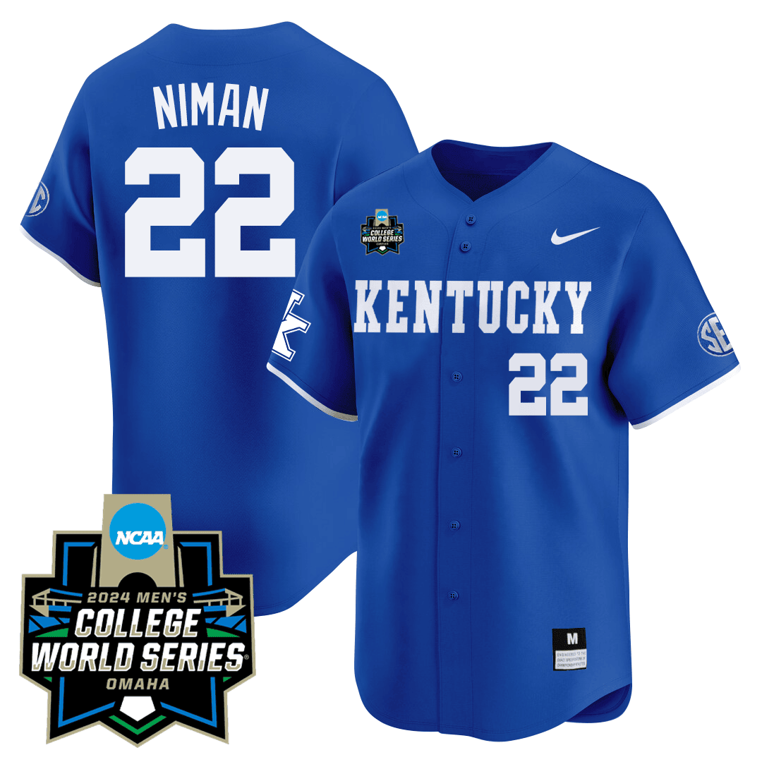 Men's Kentucky Wildcats 23/24 Jersey - 2024 College World Series Patch