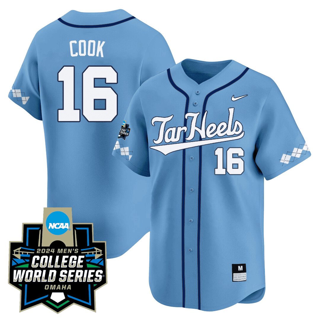 Men's North Carolina Tar Heels 2024 College World Series Patch Vapor Premier Limited Jersey - All Stitched