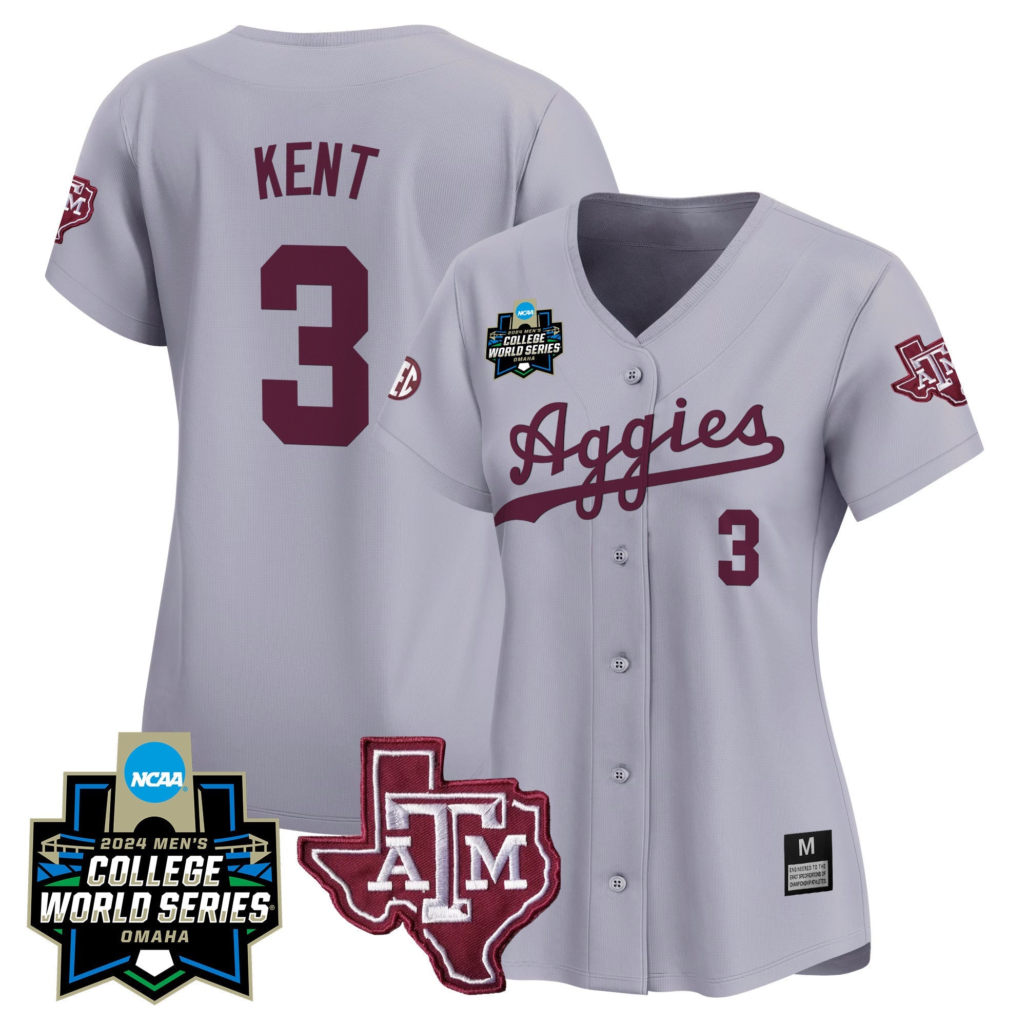 Women's Texas A&M Aggies 2024 College World Series Vapor Premier Limited Jersey - All Stitched