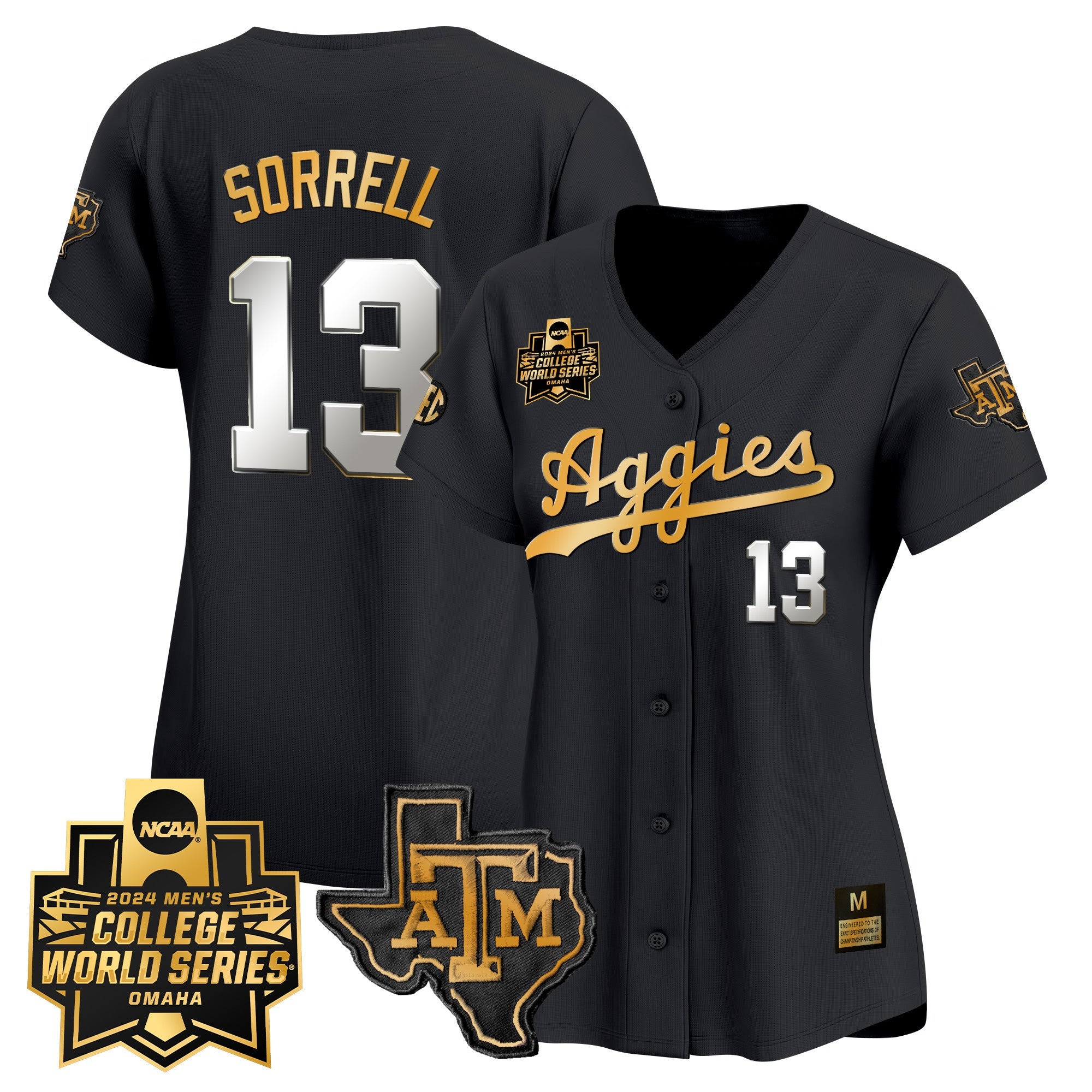 Women's Texas A&M Aggies 2024 College World Series Vapor Premier Limited Jersey - All Stitched