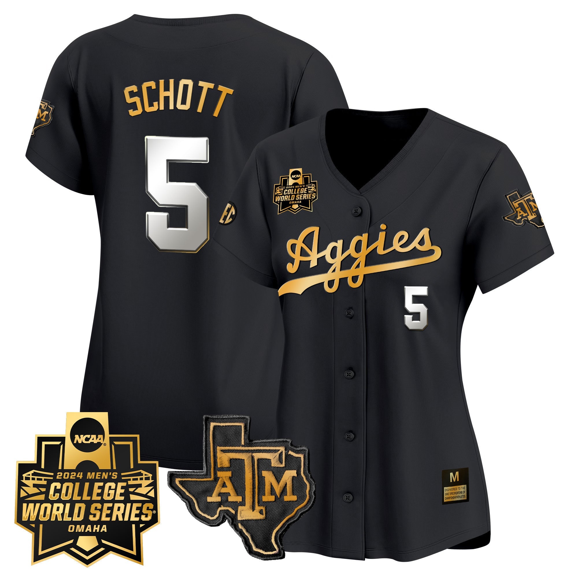 Women's Texas A&M Aggies 2024 College World Series Vapor Premier Limited Jersey - All Stitched