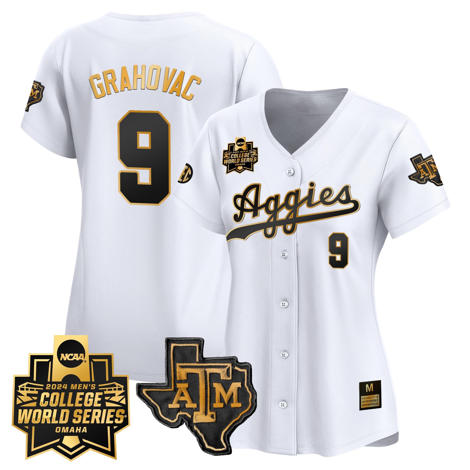 Women's Texas A&M Aggies 2024 College World Series Vapor Premier Limited Jersey - All Stitched