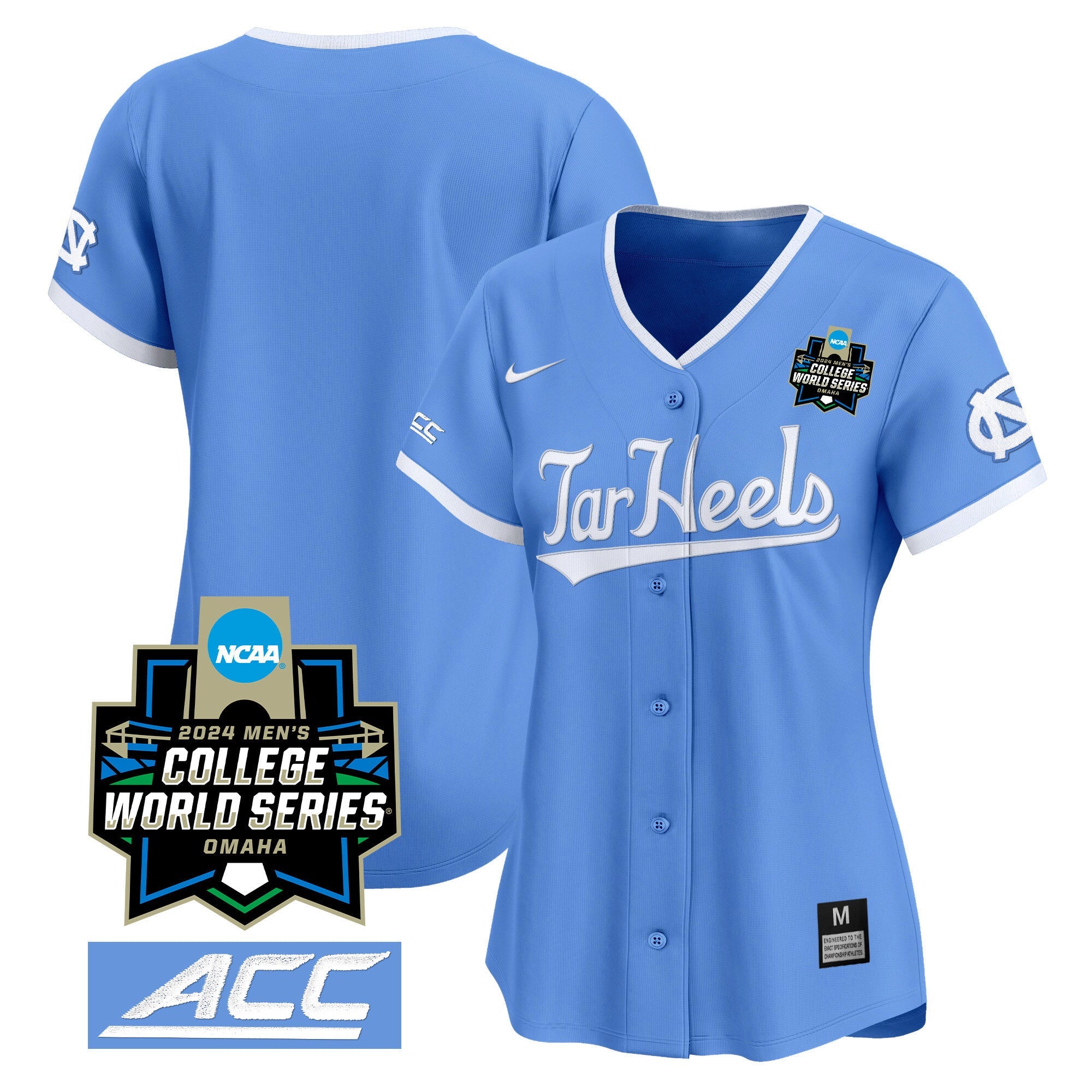 Women's North Carolina Tar Heels 2024 College World Series Vapor Premier Limited Jersey - All Stitched