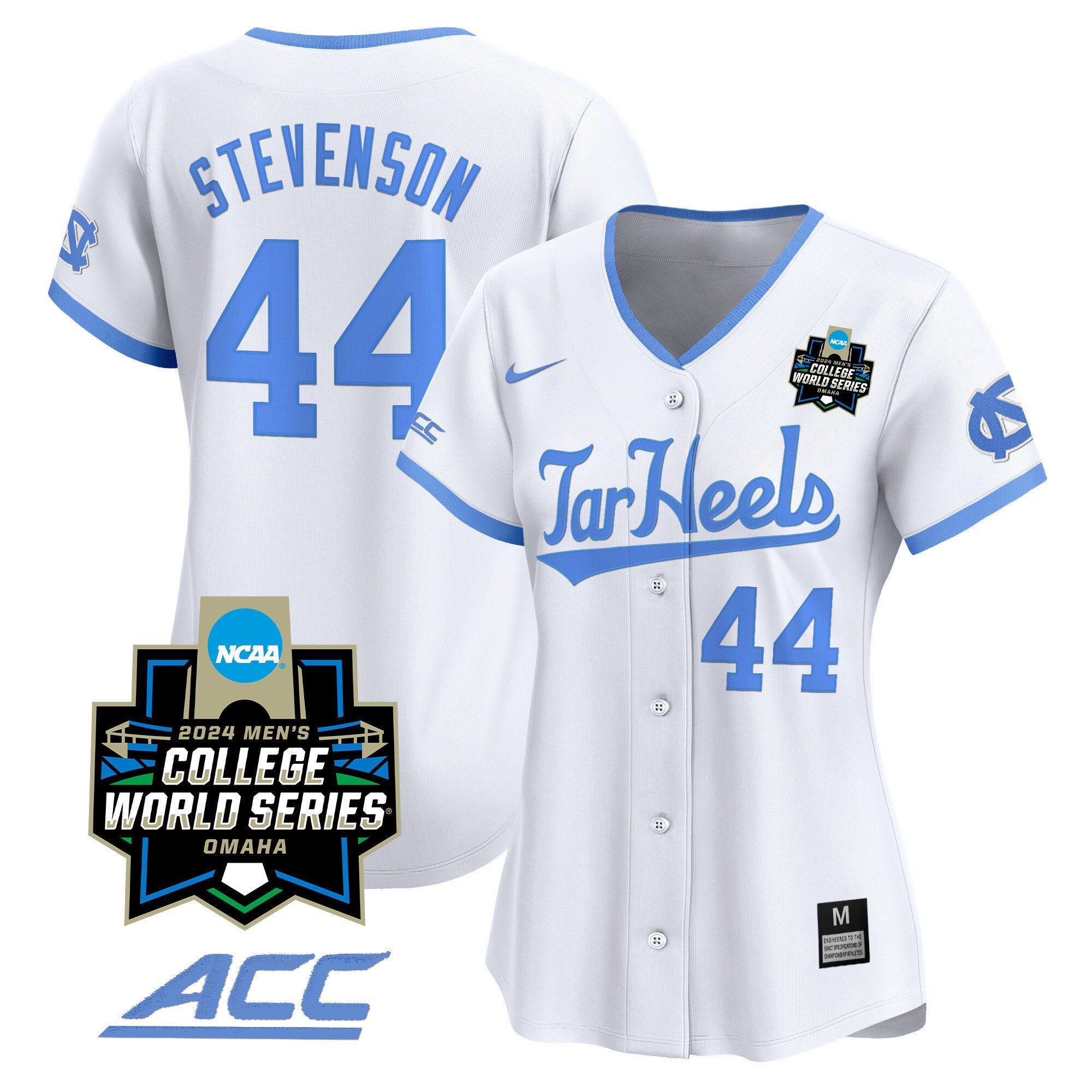 Women's North Carolina Tar Heels 2024 College World Series Vapor Premier Limited Jersey - All Stitched