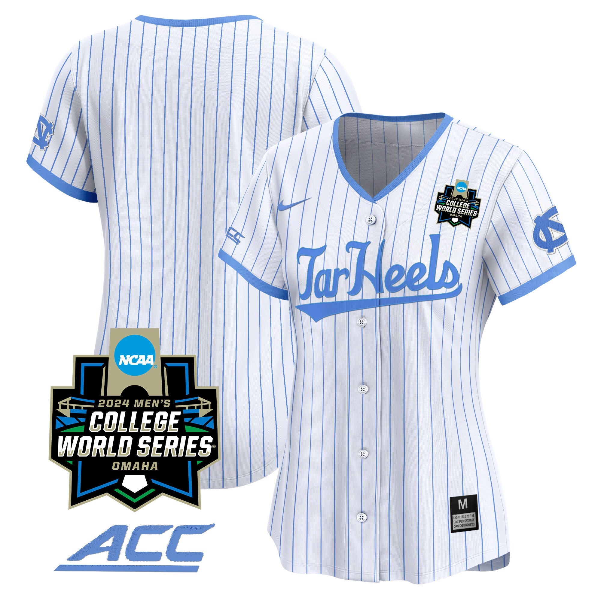 Women's North Carolina Tar Heels 2024 College World Series Vapor Premier Limited Jersey - All Stitched