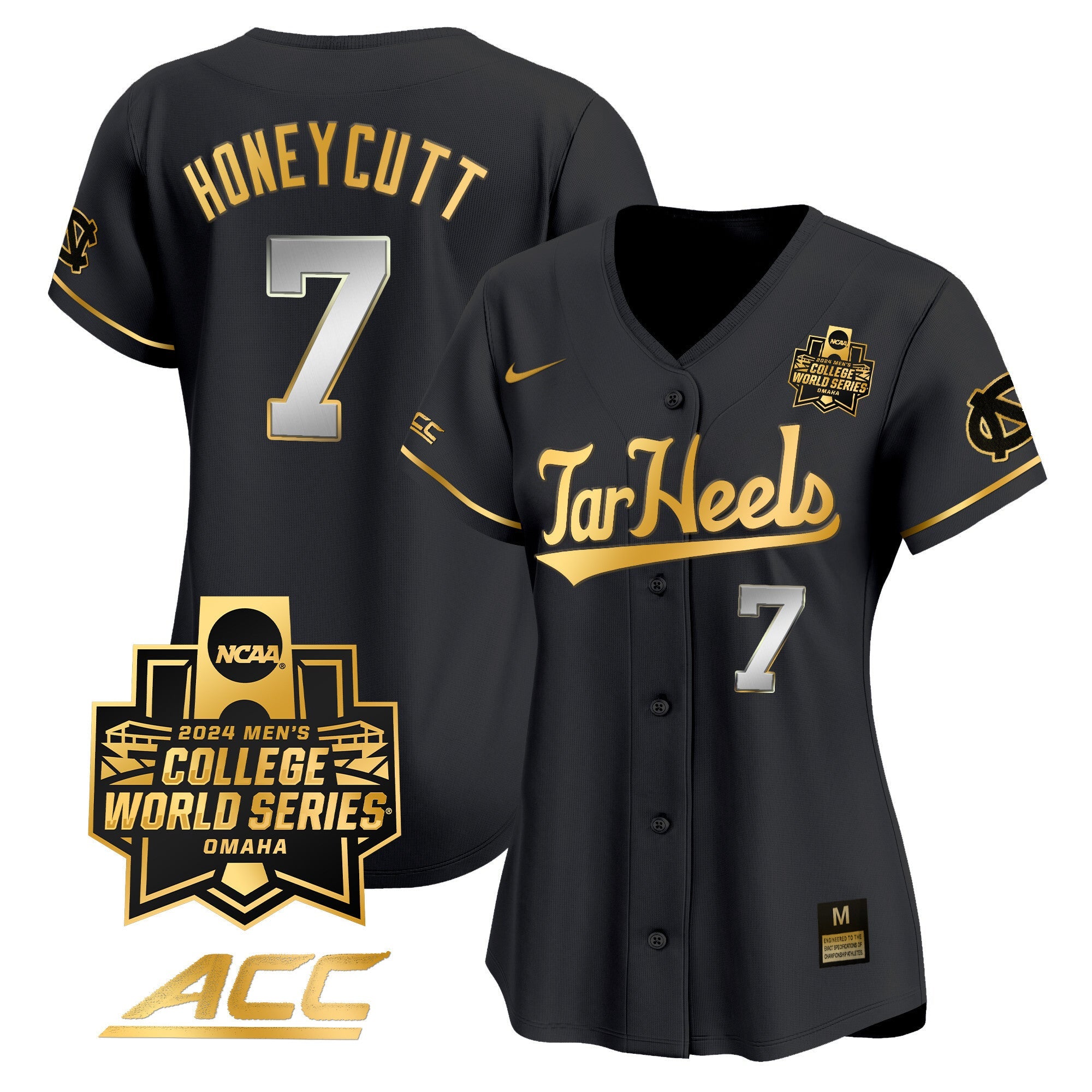 Women's North Carolina Tar Heels 2024 College World Series Vapor Premier Limited Jersey - All Stitched