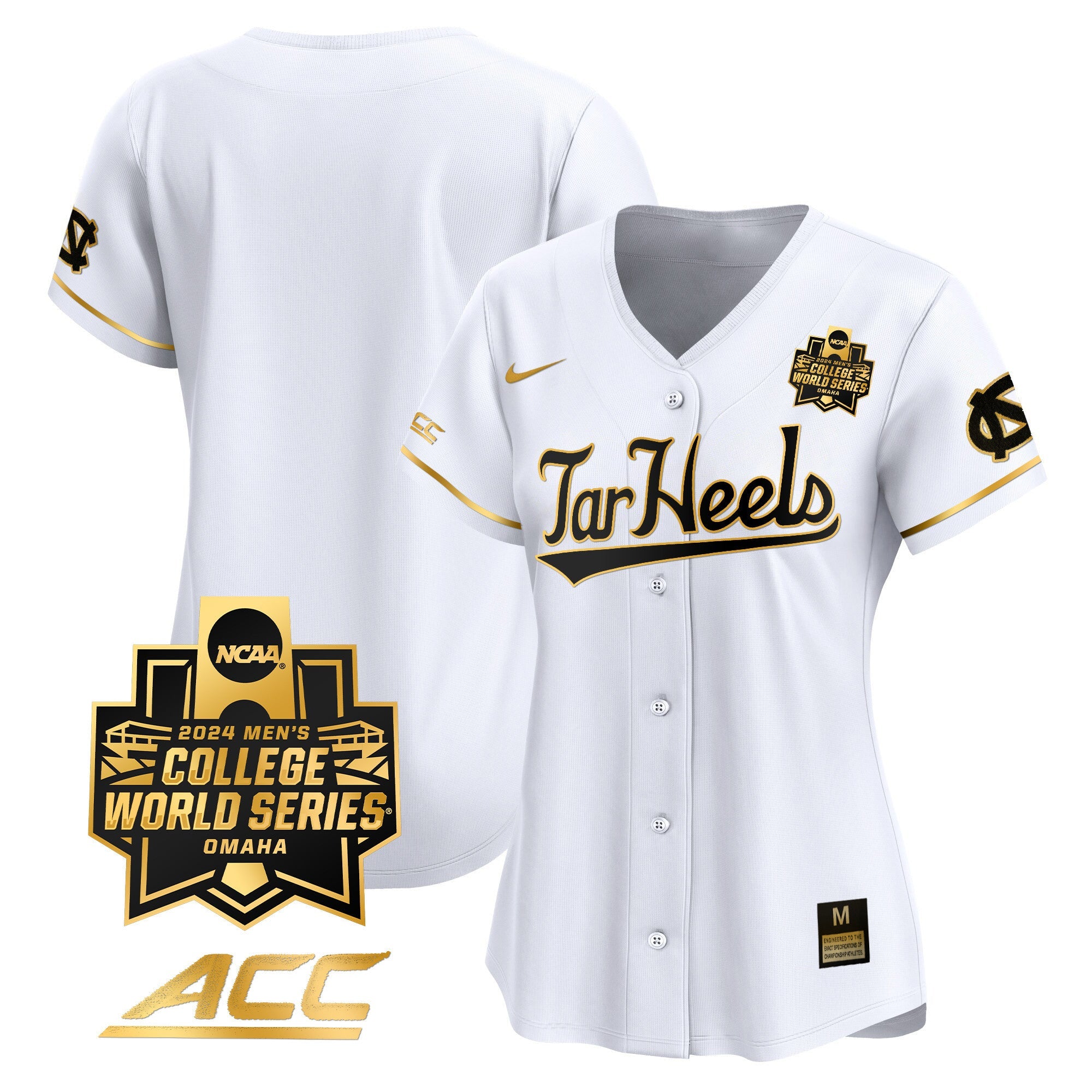 Women's North Carolina Tar Heels 2024 College World Series Vapor Premier Limited Jersey - All Stitched