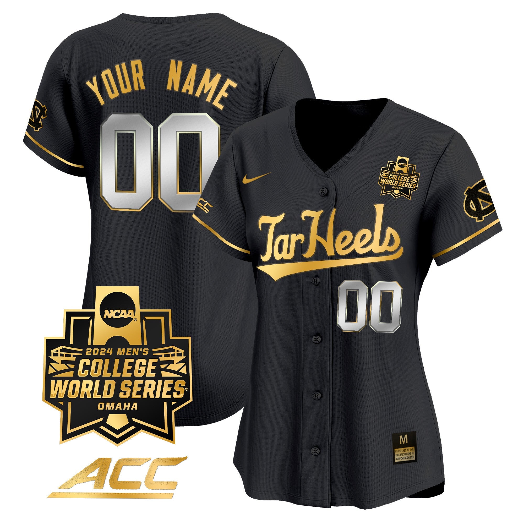 North Carolina Tar Heels 2024 College World Series Vapor Premier Limited Custom Jersey - All Stitched