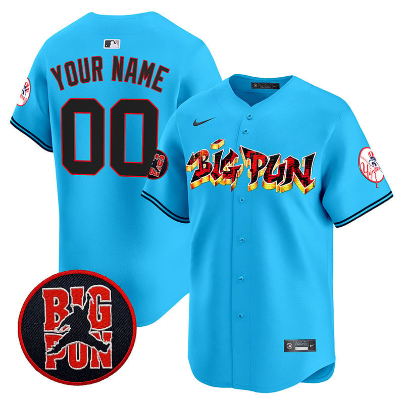 New York Yankees Big Pun Vapor Premier Limited Custom Jersey - All Stitched