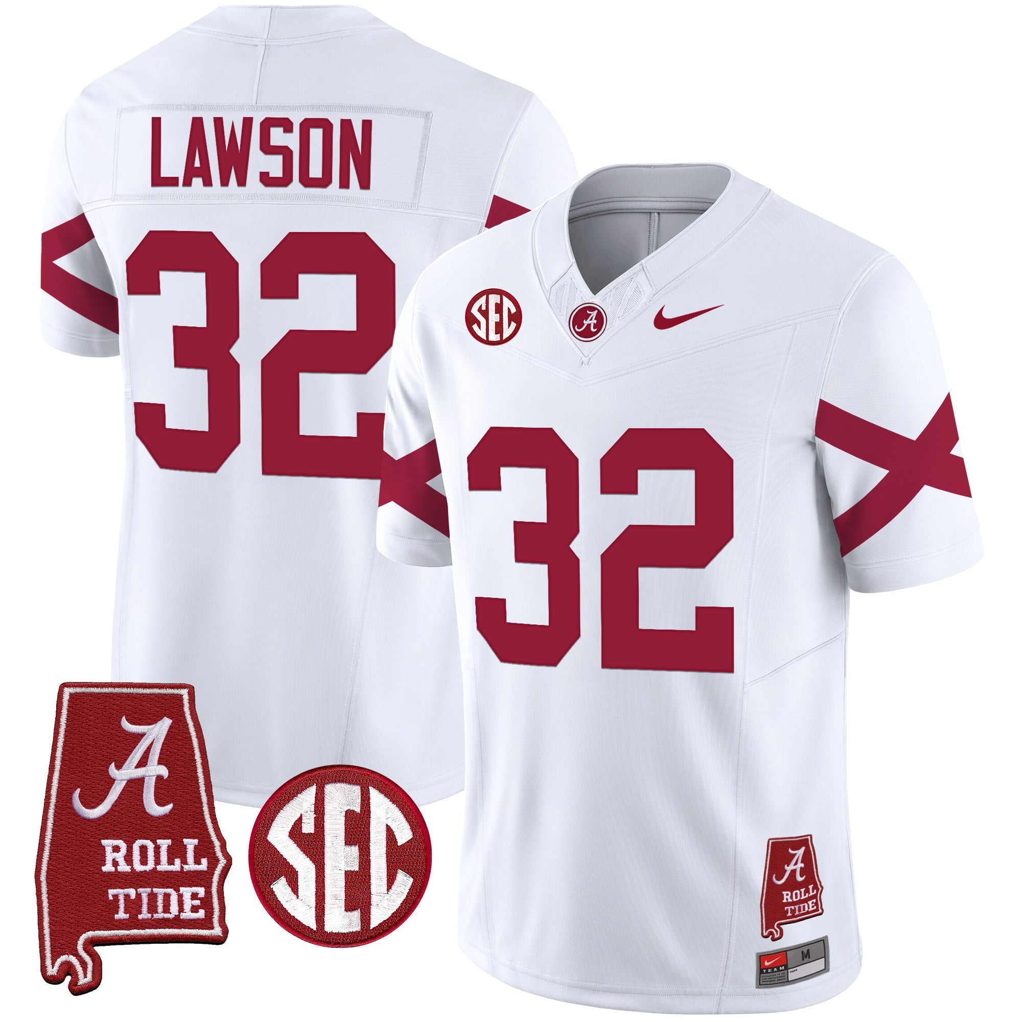 Men's Alabama Crimson Tide Vapor Limited Jersey V6 - Alabama Map - All Stitched