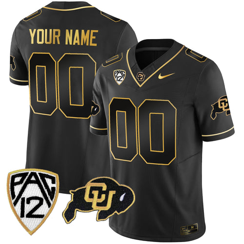 Colorado Buffaloes Gold Vapor Limited Custom Jersey - All Stitched