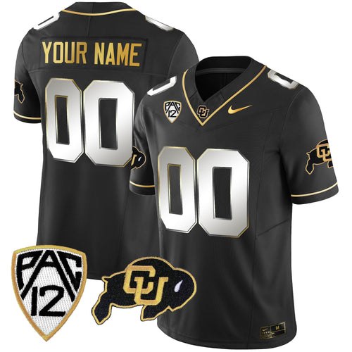 Colorado Buffaloes Gold Vapor Limited Custom Jersey - All Stitched
