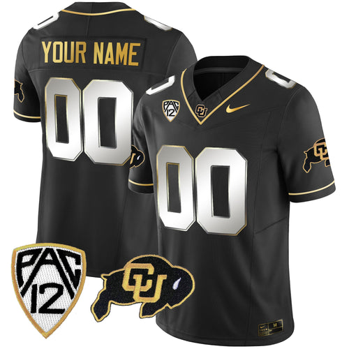 Colorado Buffaloes Gold Vapor Limited Custom Jersey - All Stitched