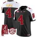 Men's Alabama Crimson Tide Gold Trim Vapor Jersey - Alabama Map - All Stitched