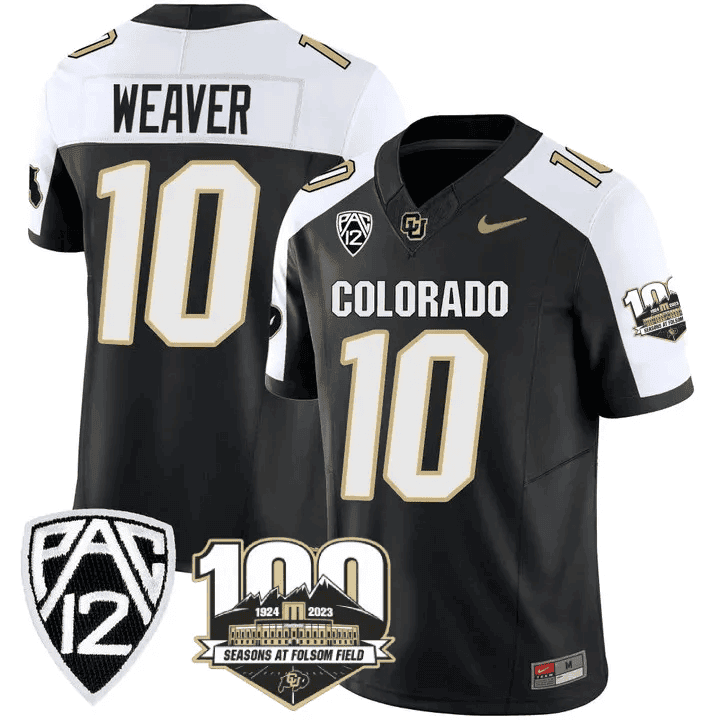 Men's Colorado Buffaloes 100th Seasons At Folsom Field Patch Vapor Limited Jersey V2 ?All Stitched