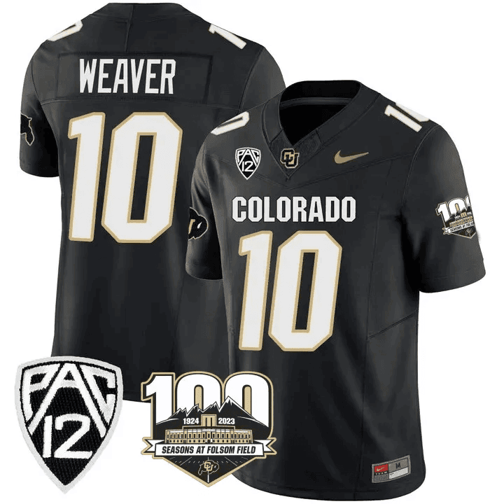 Men's Colorado Buffaloes 100th Seasons At Folsom Field Patch Vapor Limited Jersey V2 ?All Stitched