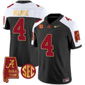 Men's Alabama Crimson Tide Gold Trim Vapor Jersey V2 - Alabama Map - All Stitched