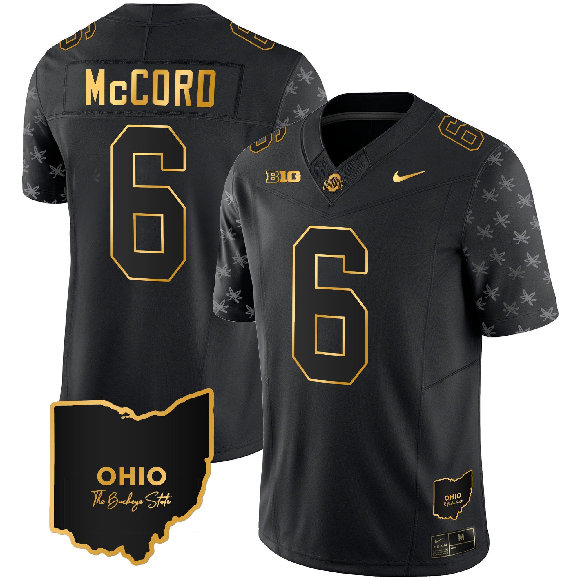 Men's Ohio State Buckeyes 2023 Alternate Gold Jersey - Stitched