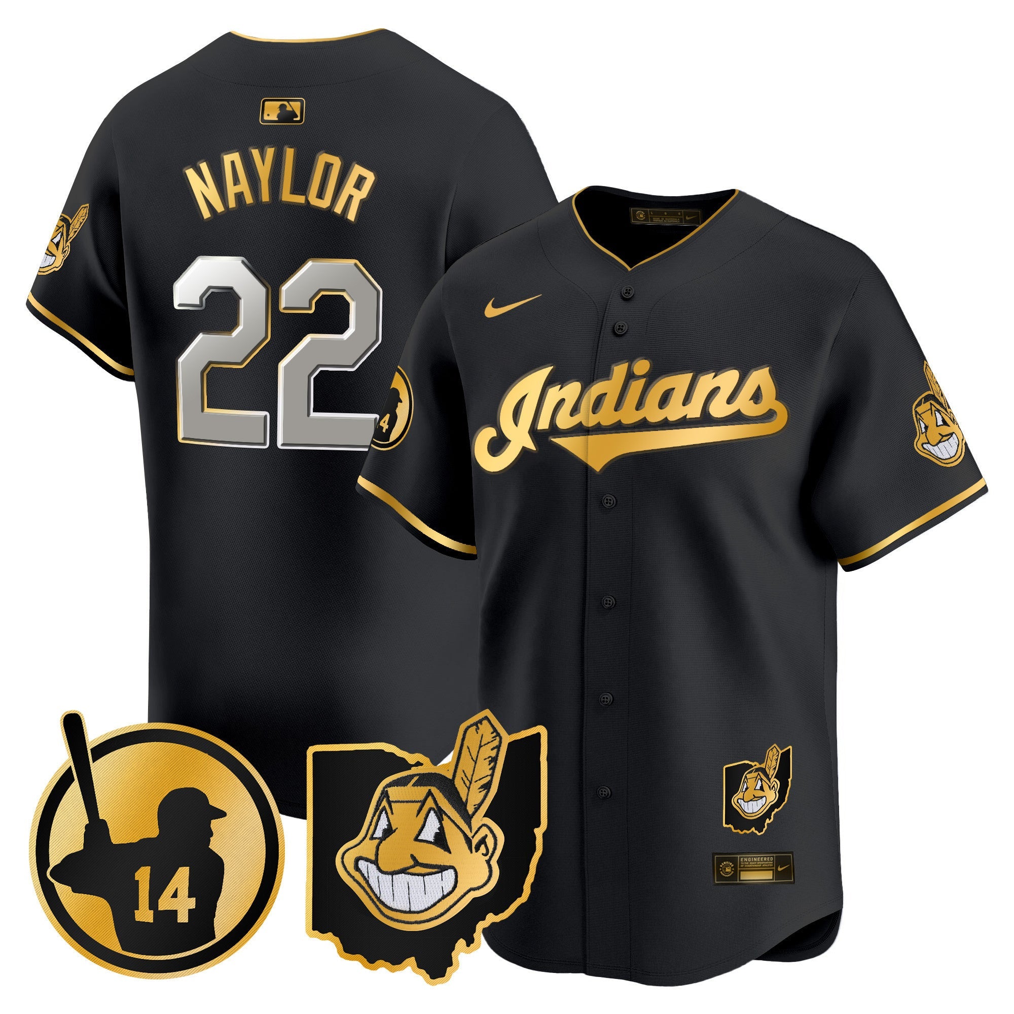 Women's Cleveland Indians Larry Doby Patch Vapor Premier Limited Jersey - All Stitched