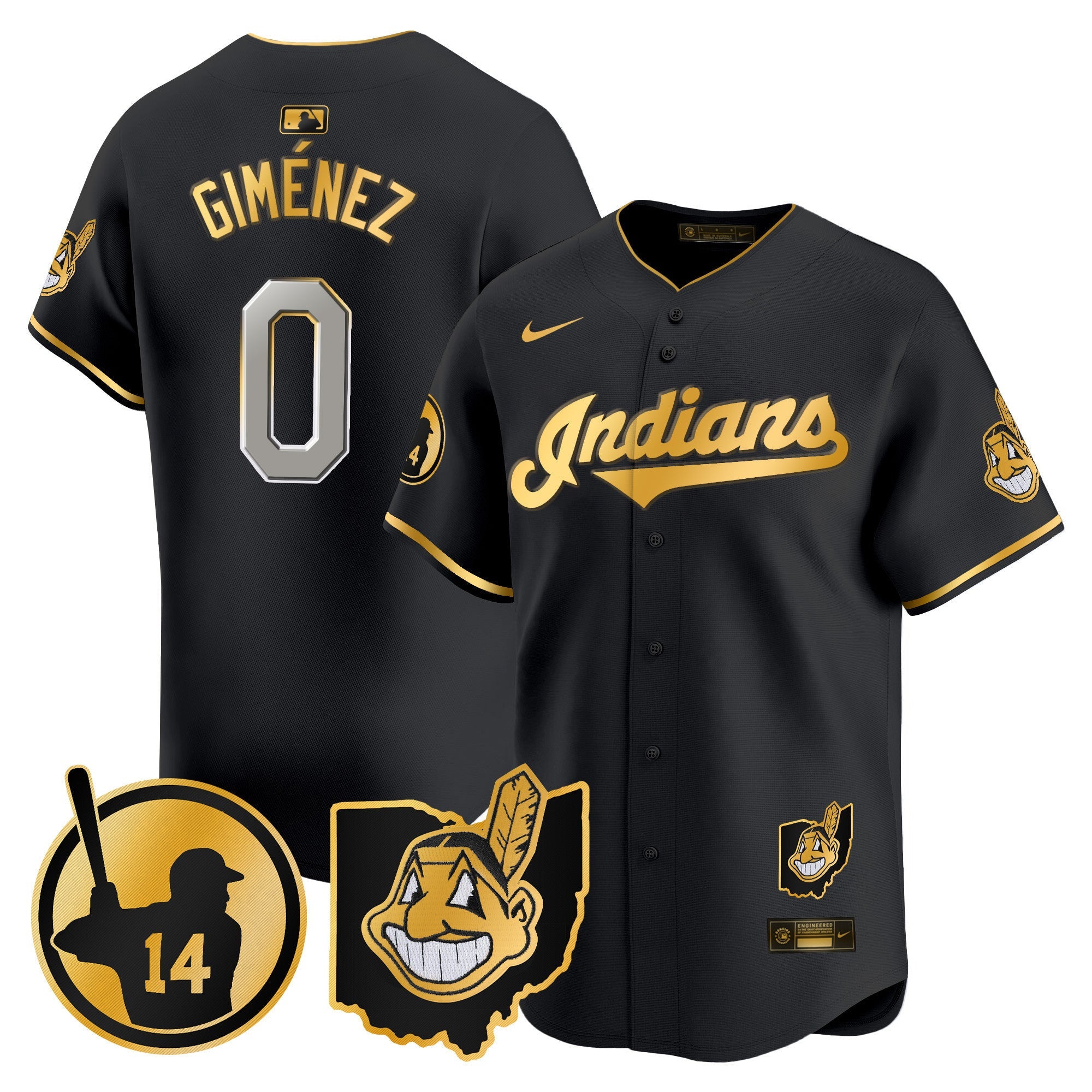 Women's Cleveland Indians Larry Doby Patch Vapor Premier Limited Jersey - All Stitched