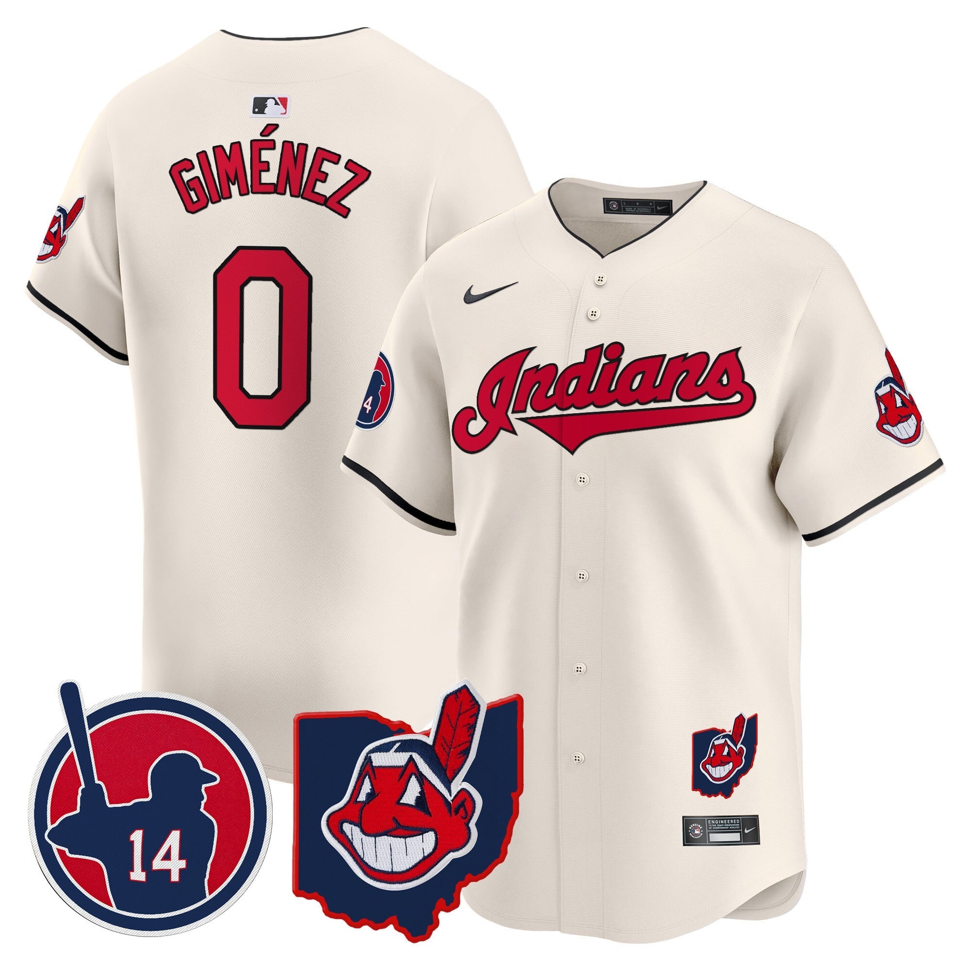 Women's Cleveland Indians Larry Doby Patch Vapor Premier Limited Jersey - All Stitched