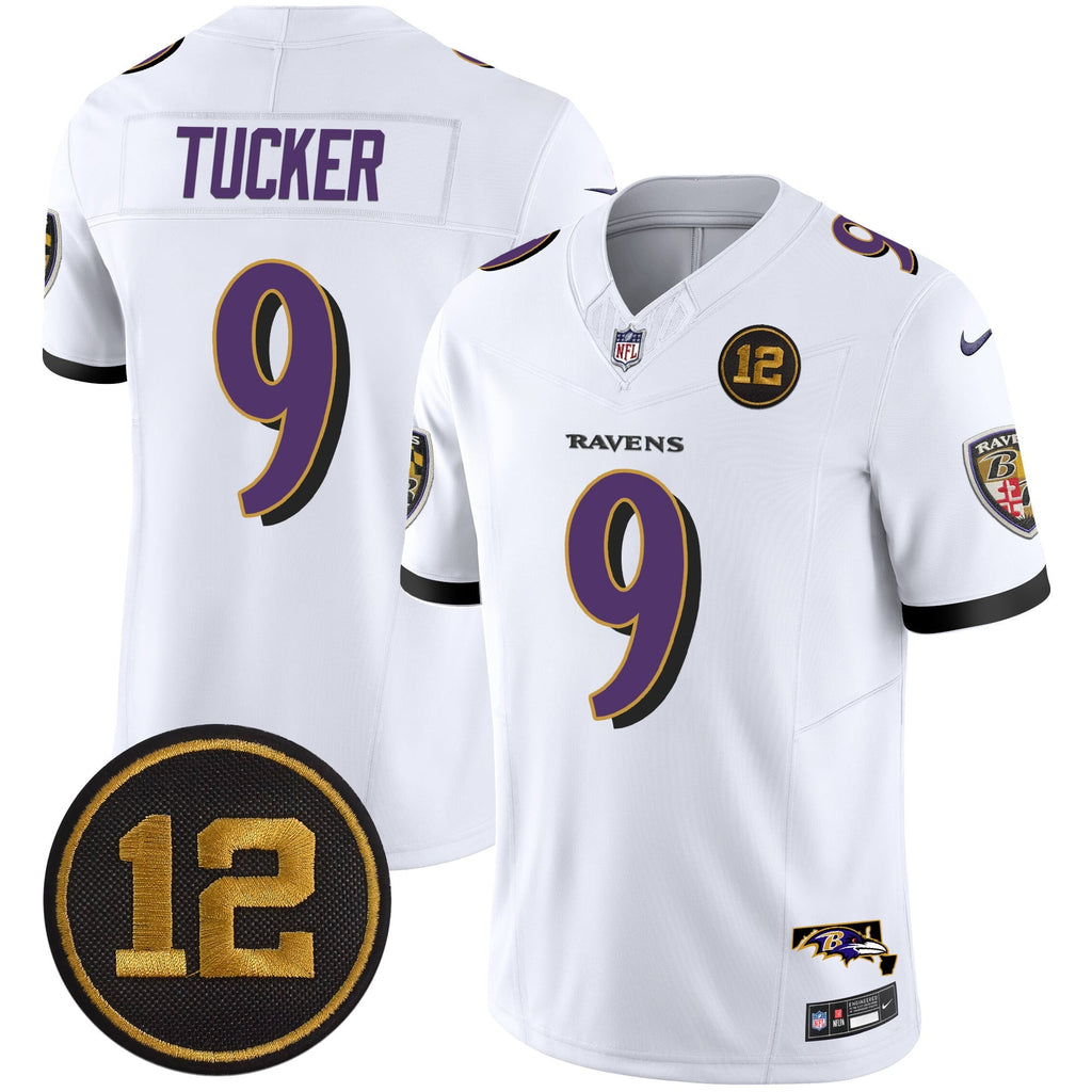 Men's Ravens Jacoby Jones Patch Vapor Limited Jersey - All Stitched
