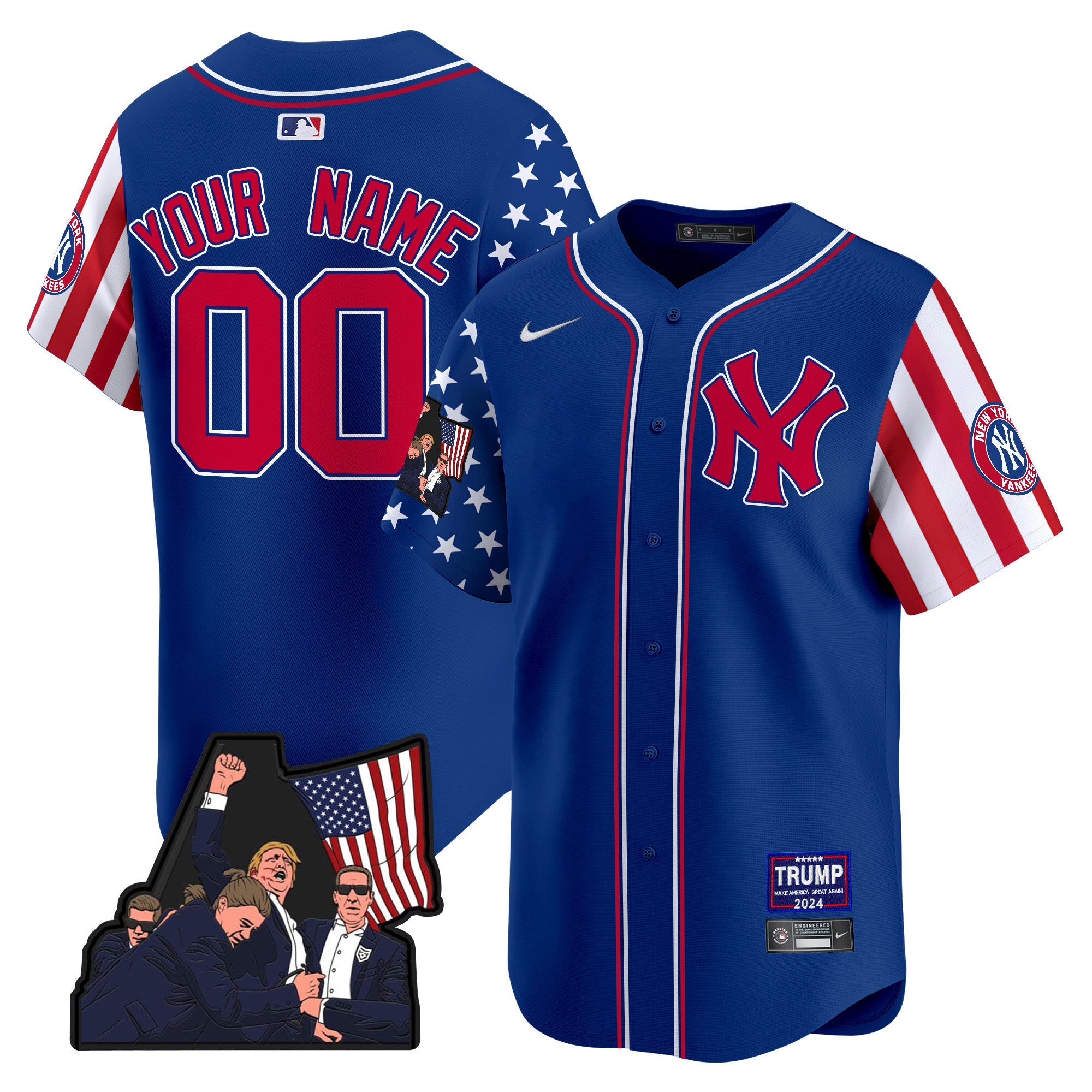 New York Yankees Make American Great Again Vapor Premier Limited Custom Jersey - All Stitched