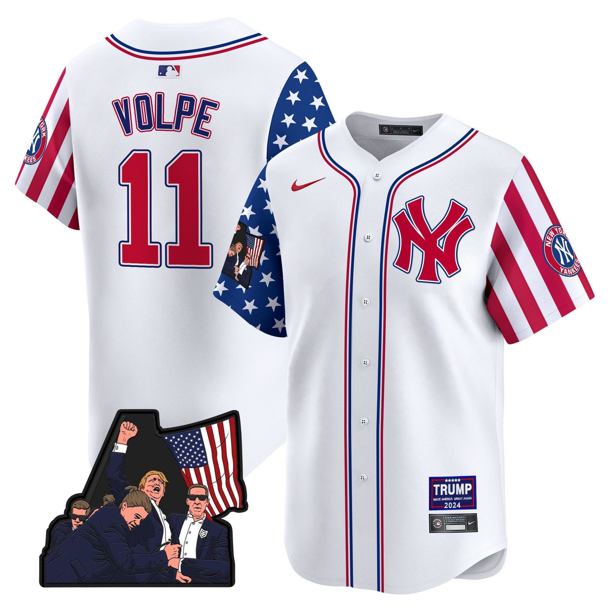 Men's New York Yankees Make American Great Again Vapor Premier Limited Jersey - All Stitched