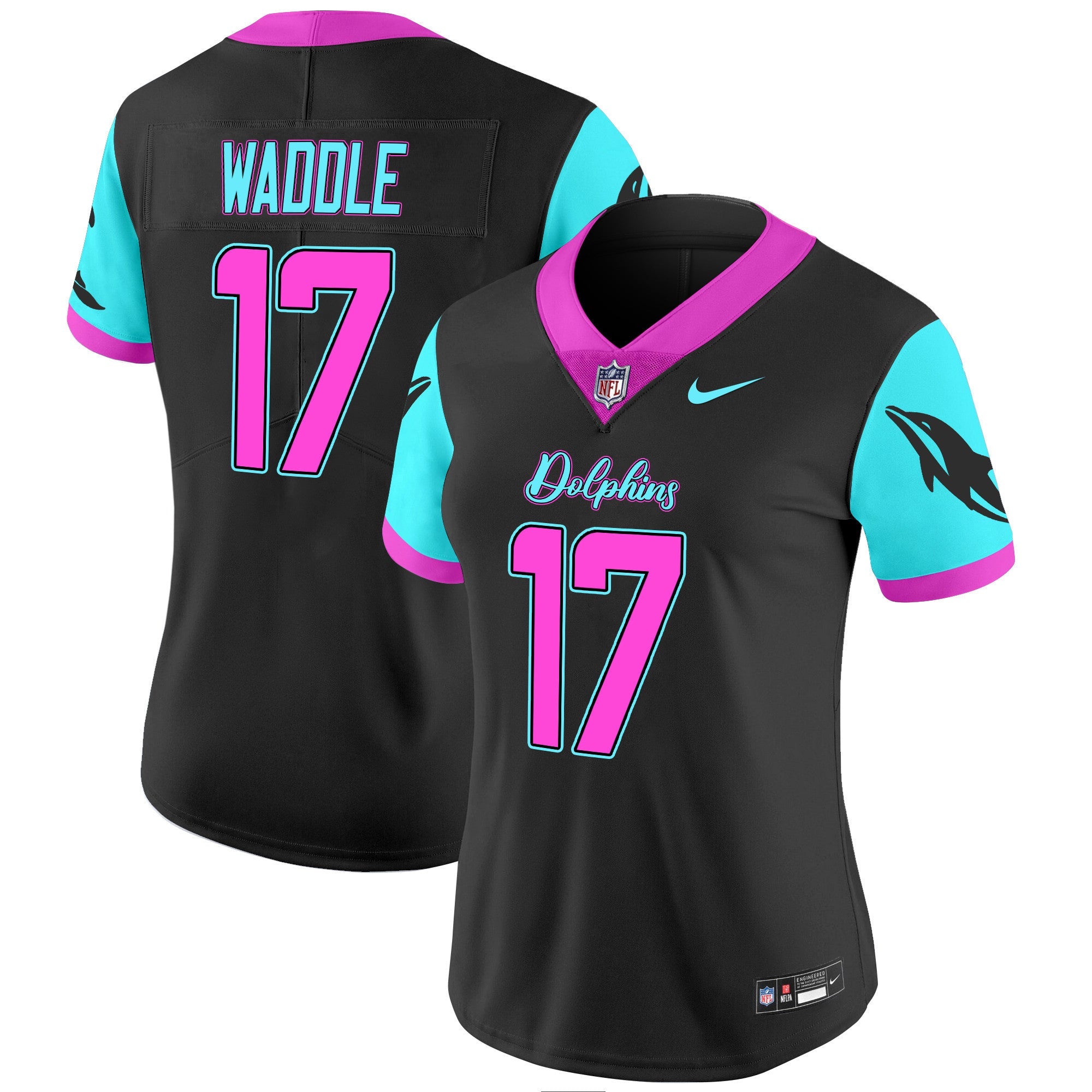 Women's Dolphins Miami Vice Vapor Limited Jersey - All Stitched