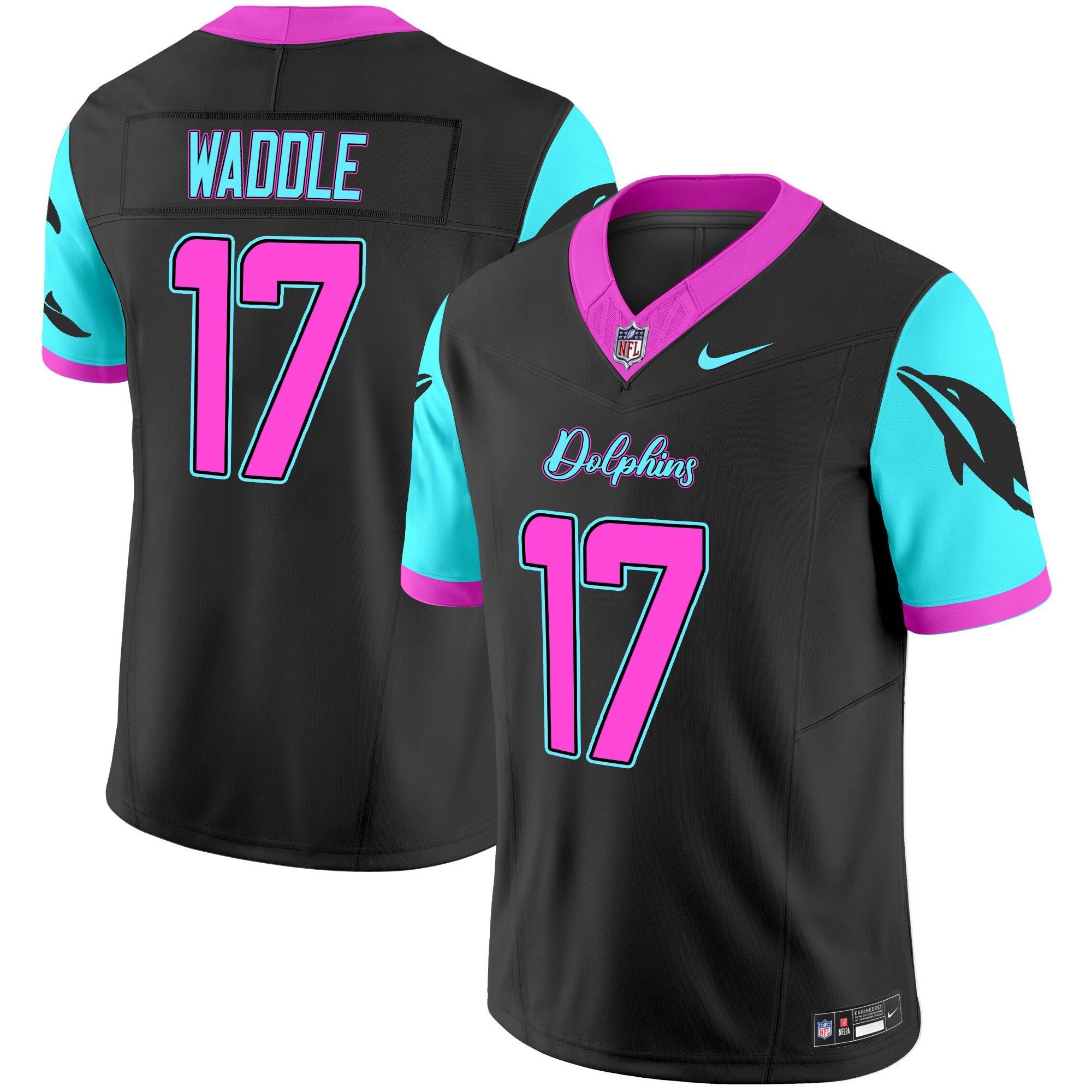 Men's Dolphins Miami Vice Vapor Limited Jersey - All Stitched
