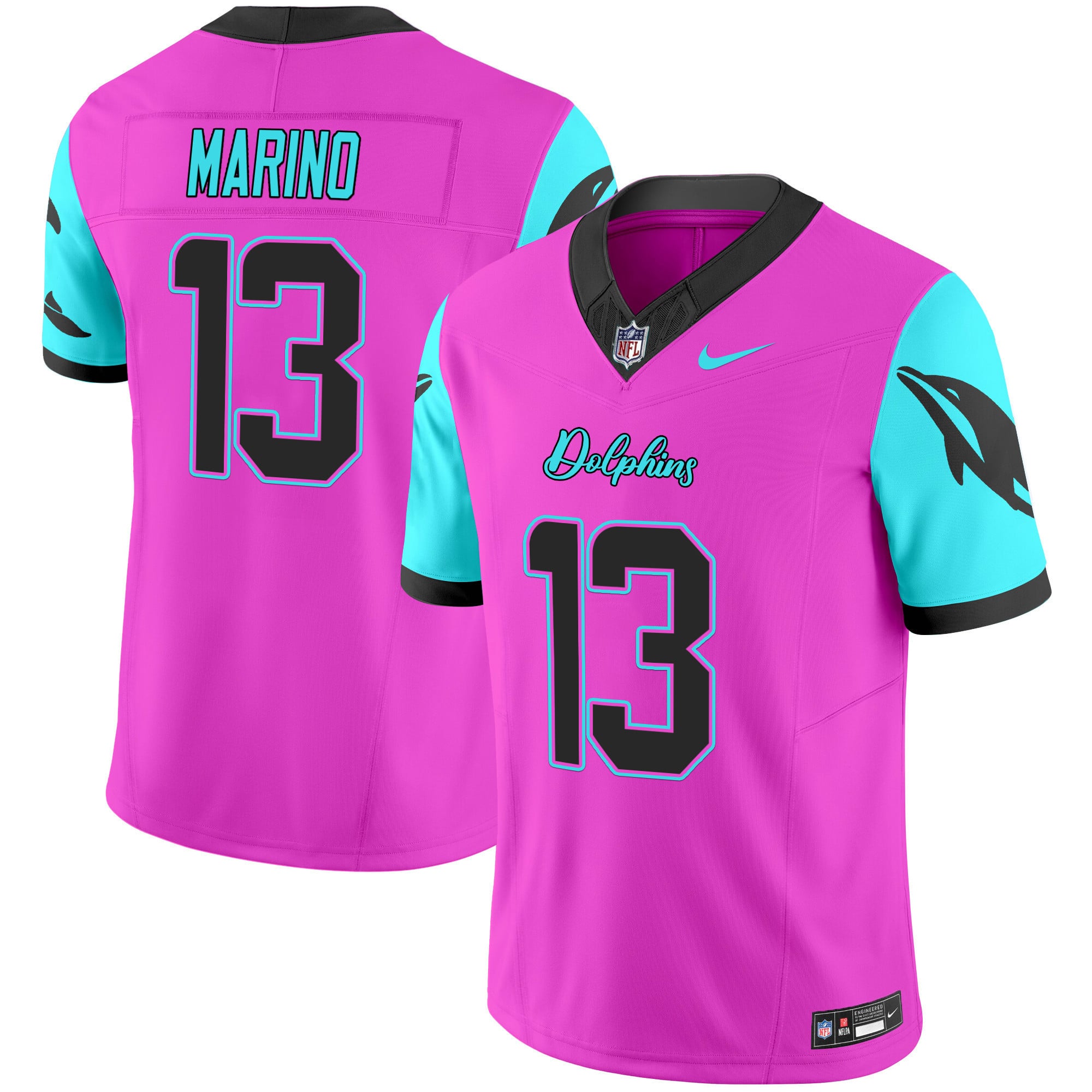 Men's Dolphins Miami Vice Vapor Limited Jersey - All Stitched