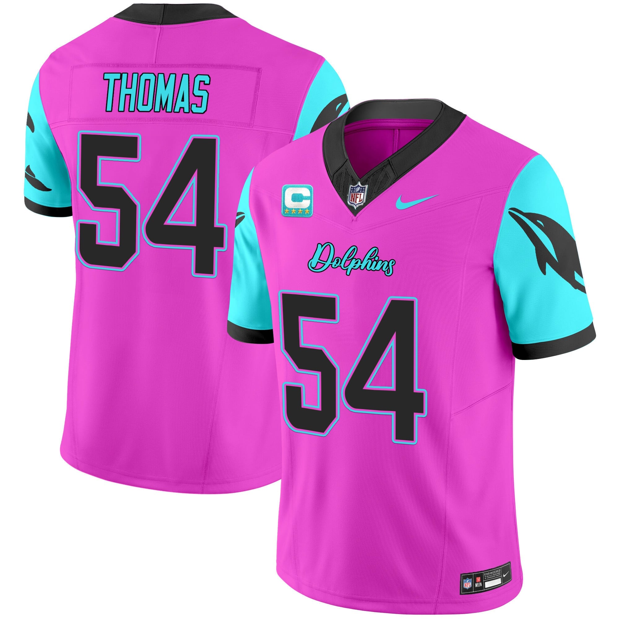 Men's Dolphins Miami Vice Vapor Limited Jersey - All Stitched
