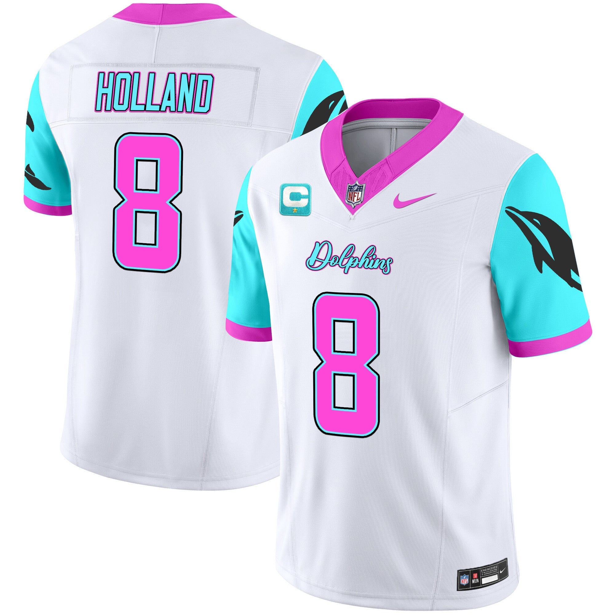 Men's Dolphins Miami Vice Vapor Limited Jersey - All Stitched