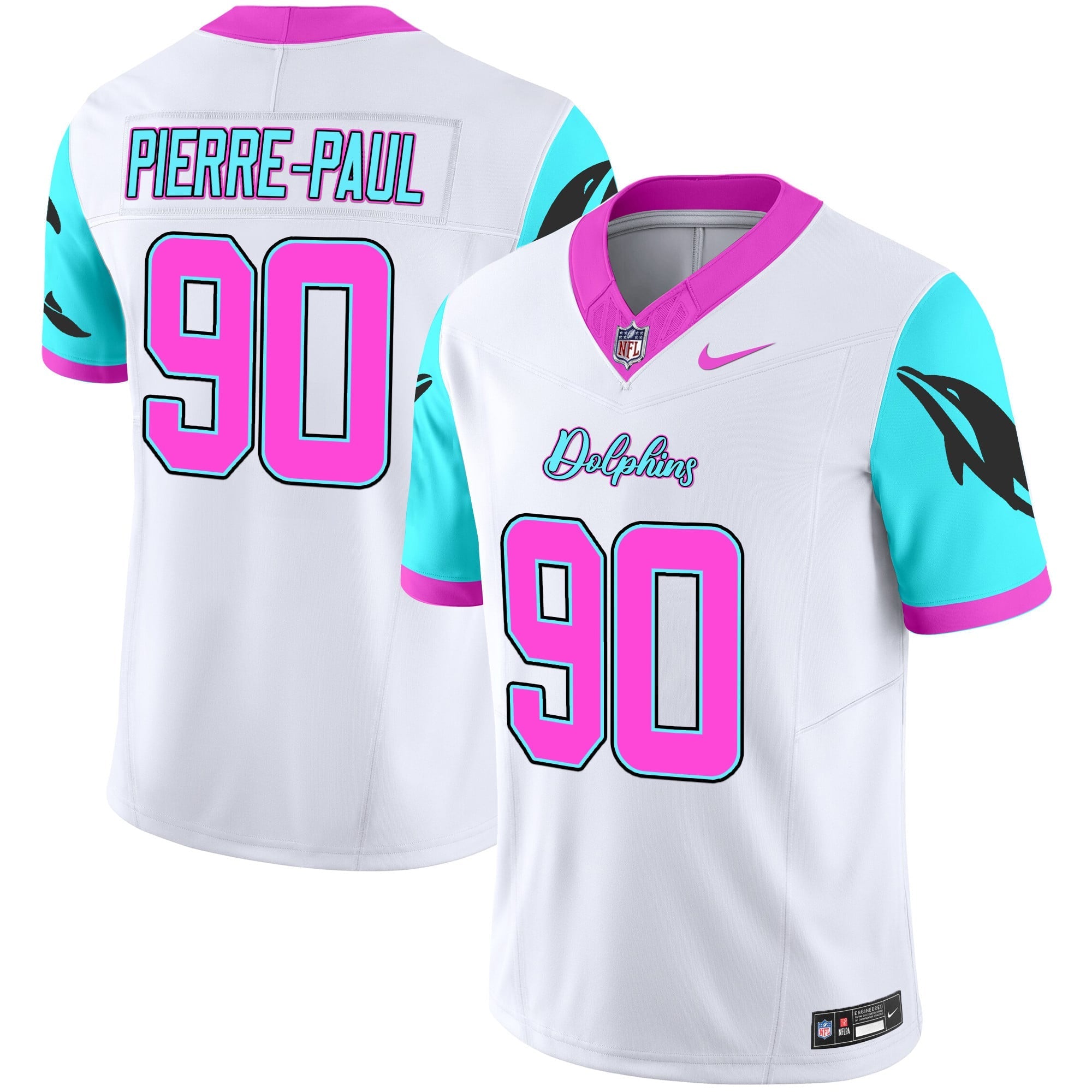 Men's Dolphins Miami Vice Vapor Limited Jersey - All Stitched