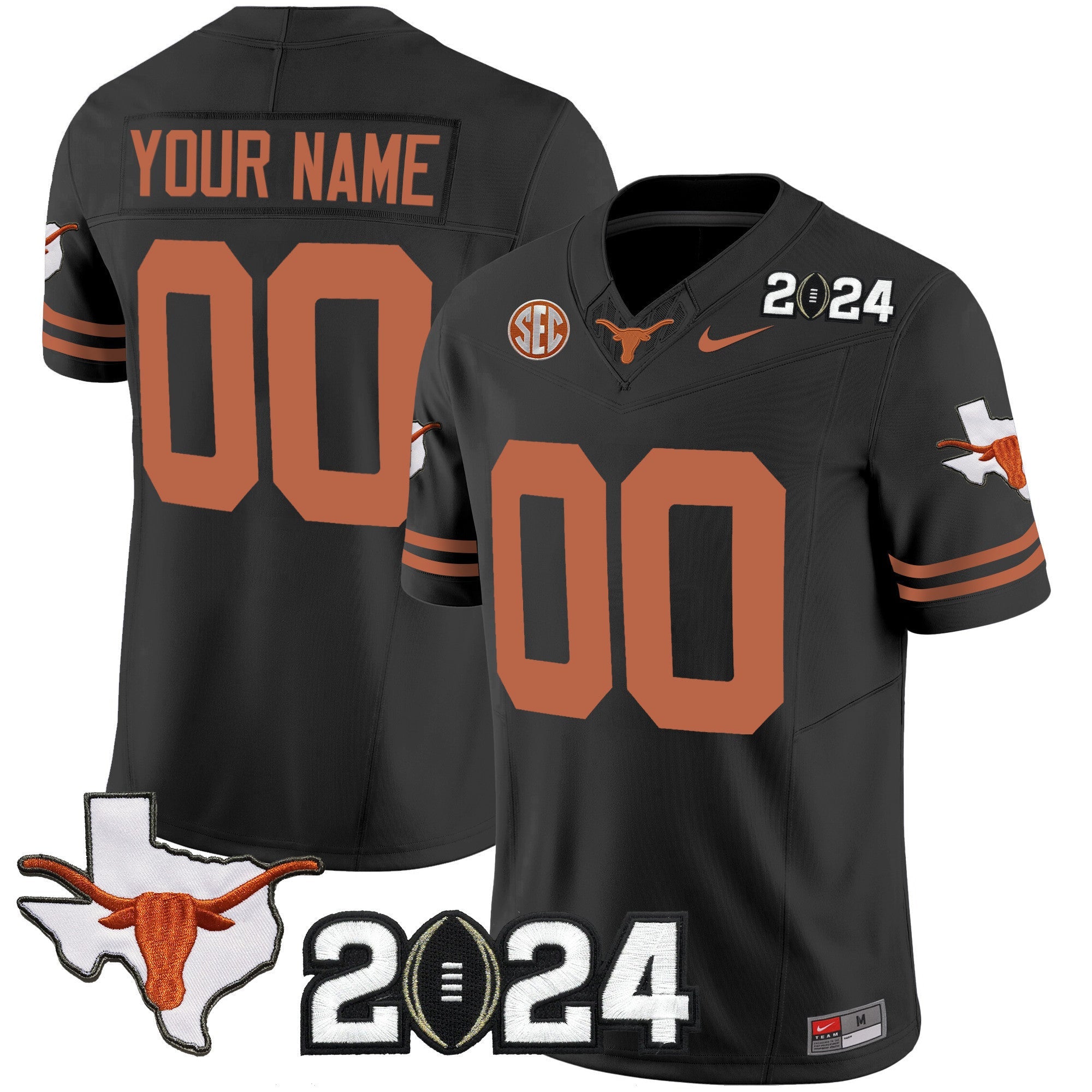 Texas Longhorns 2024 Vapor Limited Custom Jersey - All Stitched