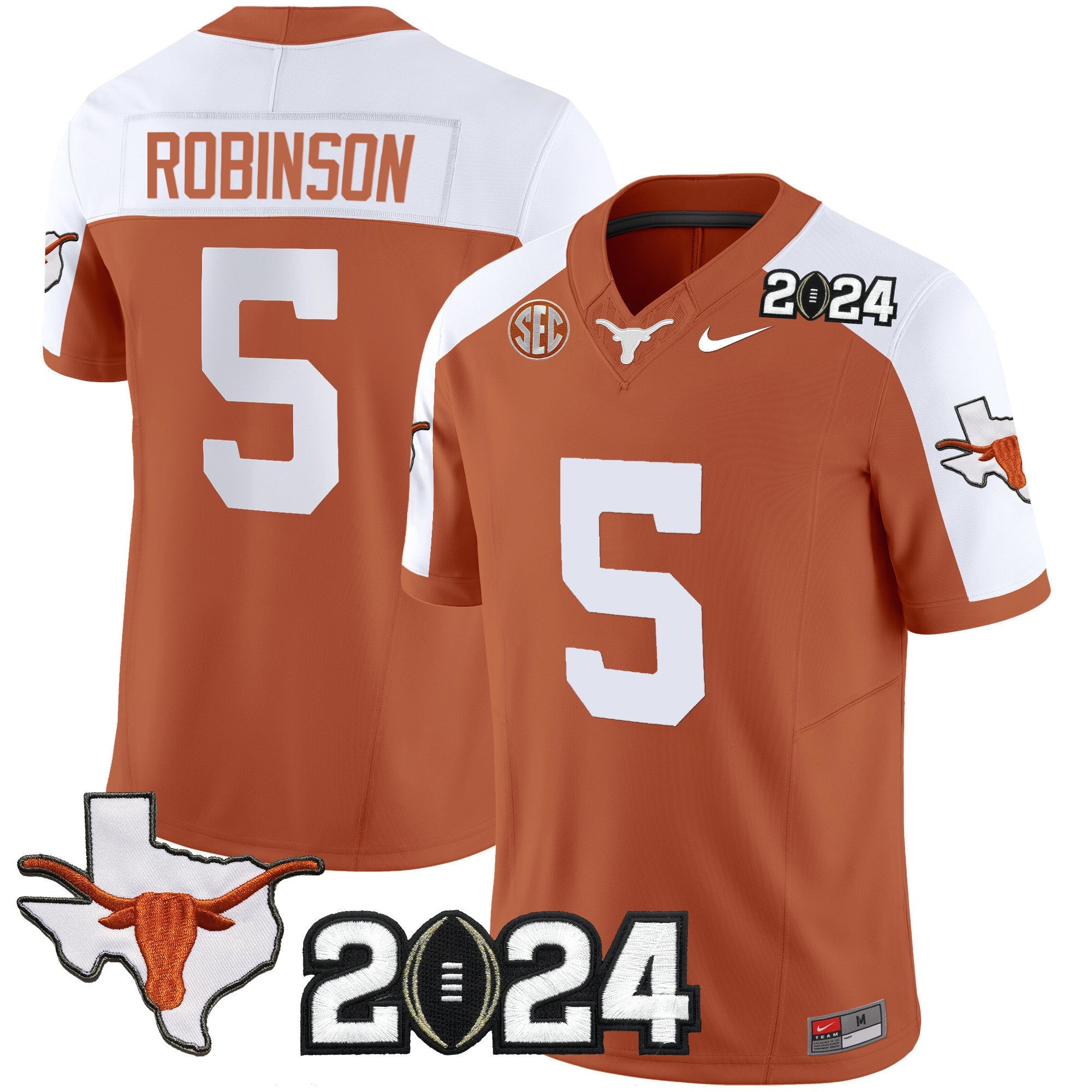 Men's Texas Longhorns 2024 Vapor Limited Jersey - All Stitched