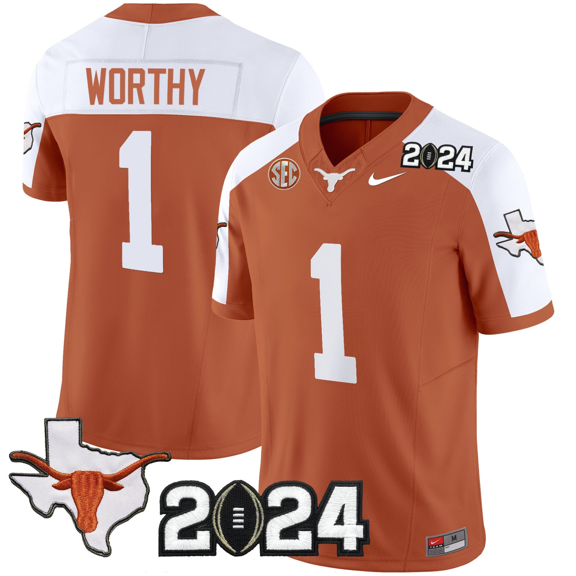 Men's Texas Longhorns 2024 Vapor Limited Jersey - All Stitched