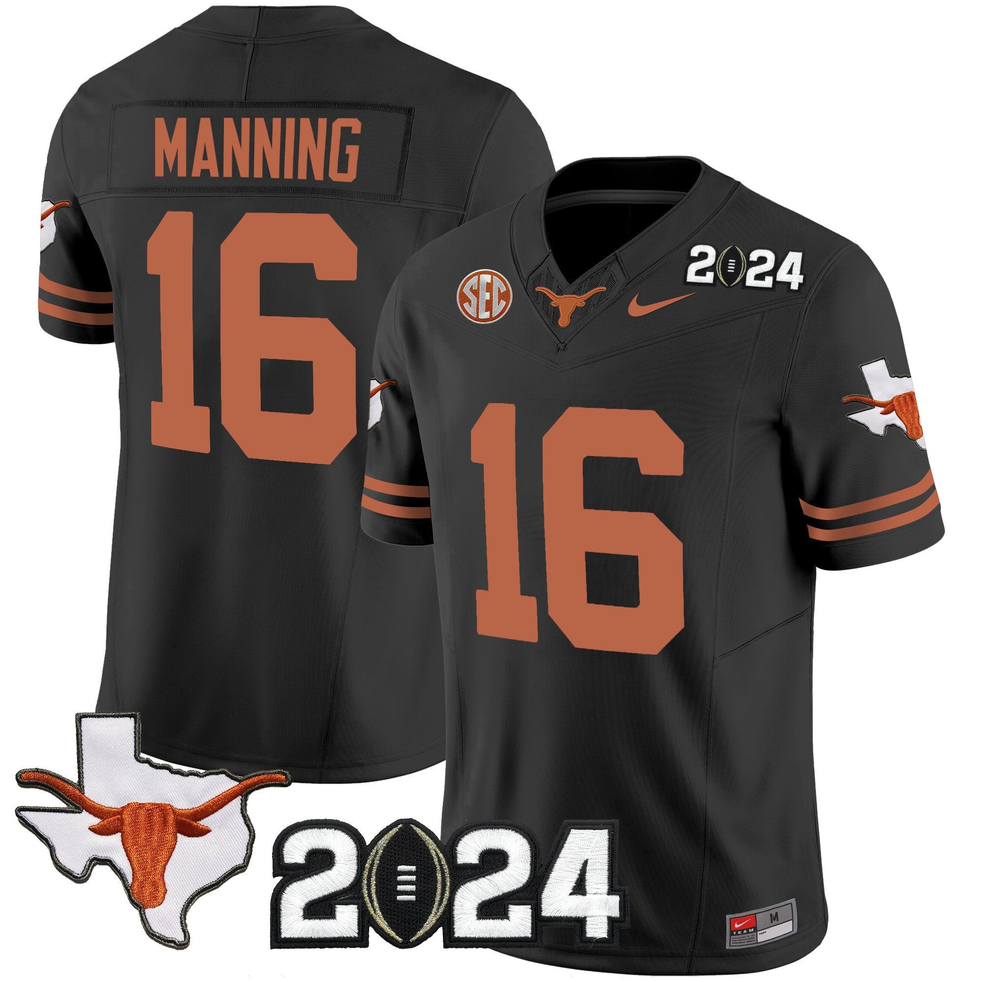 Men's Texas Longhorns 2024 Vapor Limited Jersey - All Stitched