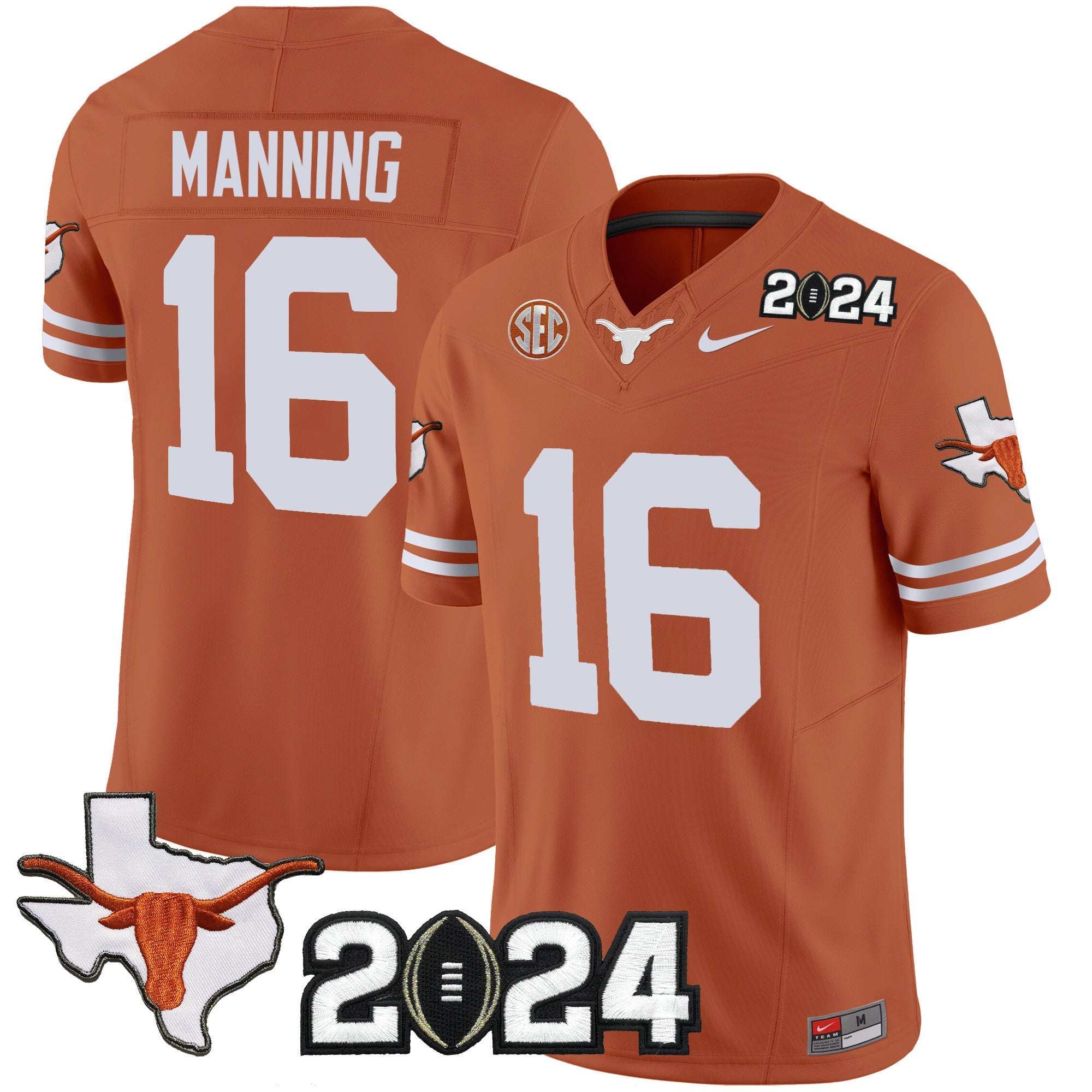 Men's Texas Longhorns 2024 Vapor Limited Jersey - All Stitched