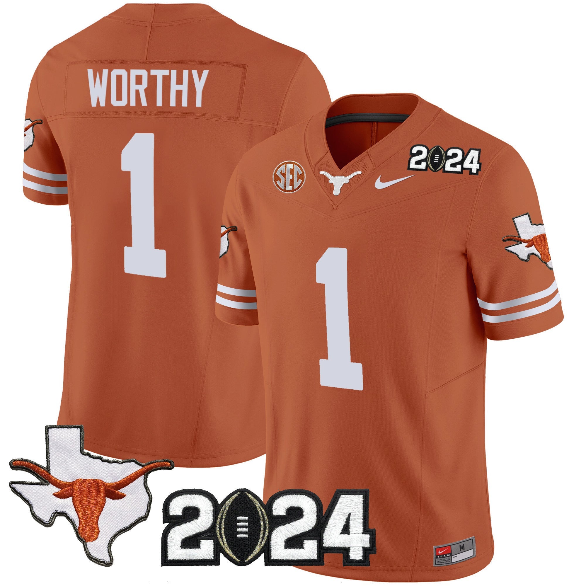 Men's Texas Longhorns 2024 Vapor Limited Jersey - All Stitched