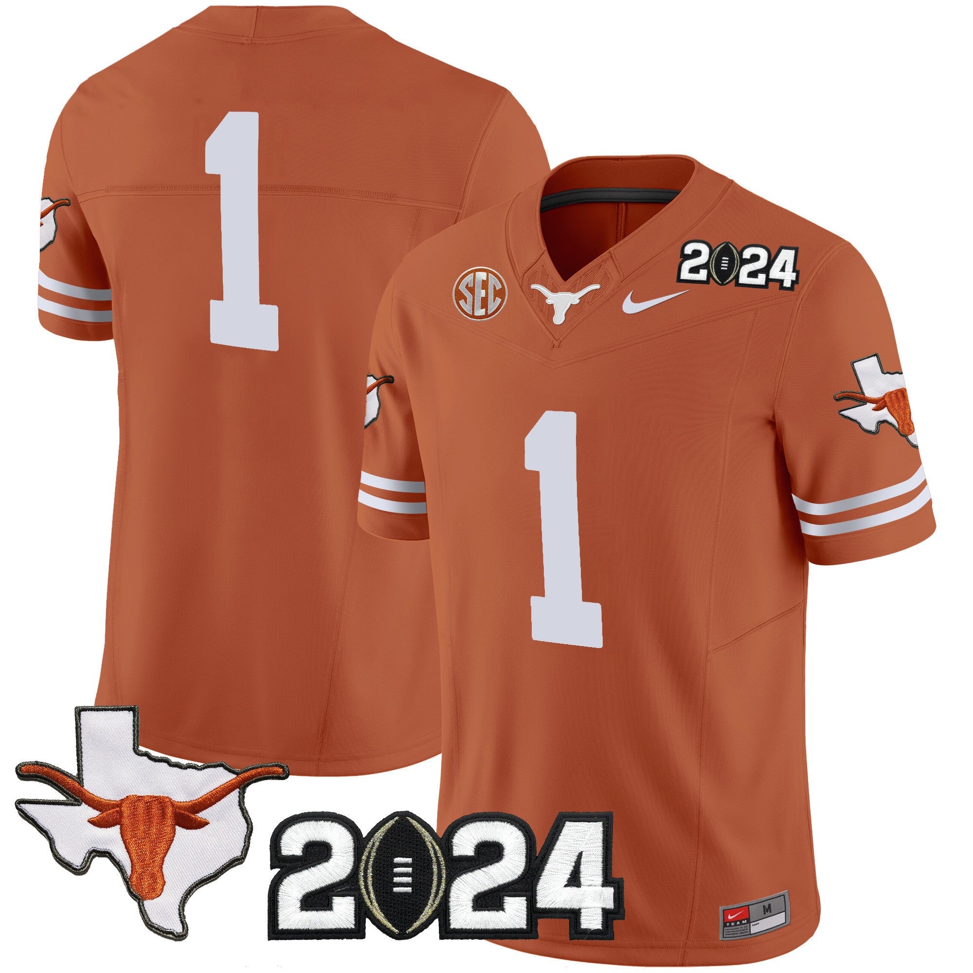 Men's Texas Longhorns 2024 Vapor Limited Jersey - All Stitched