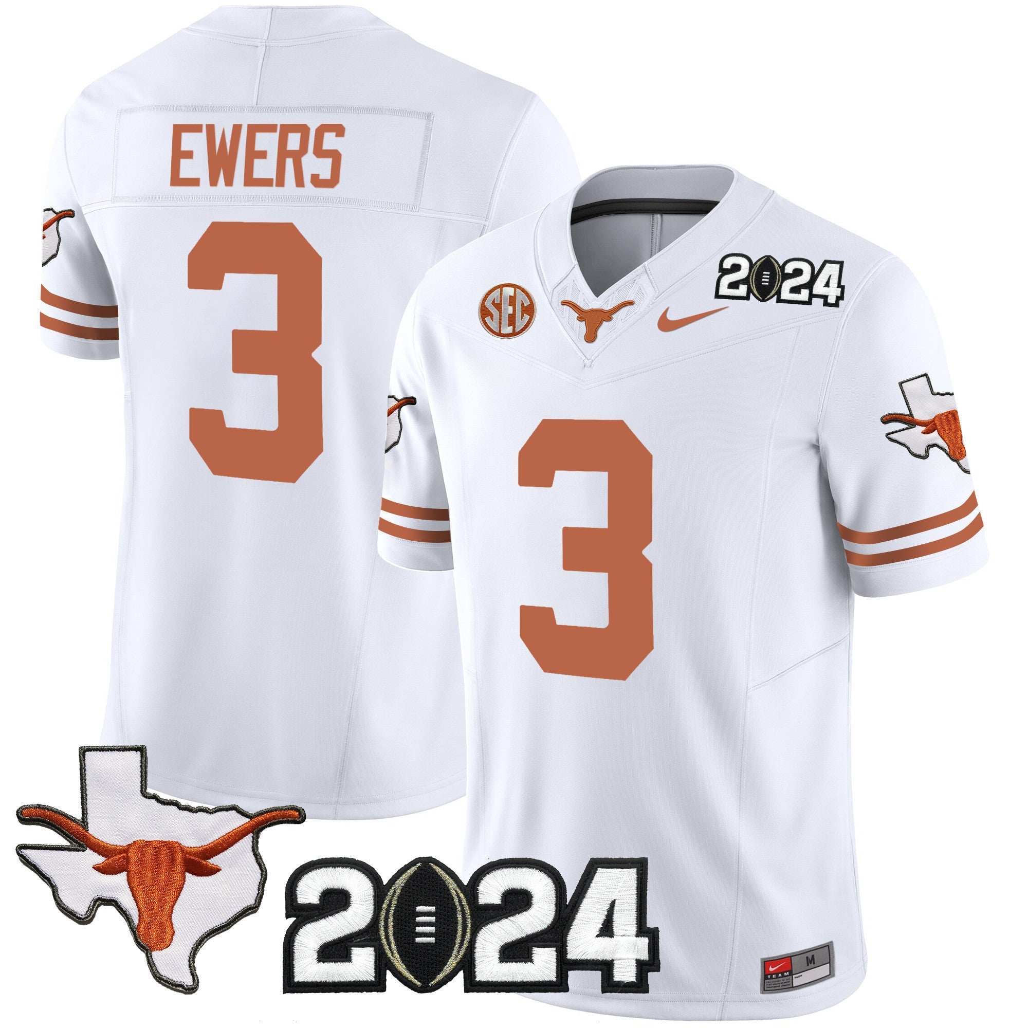 Men's Texas Longhorns 2024 Vapor Limited Jersey - All Stitched