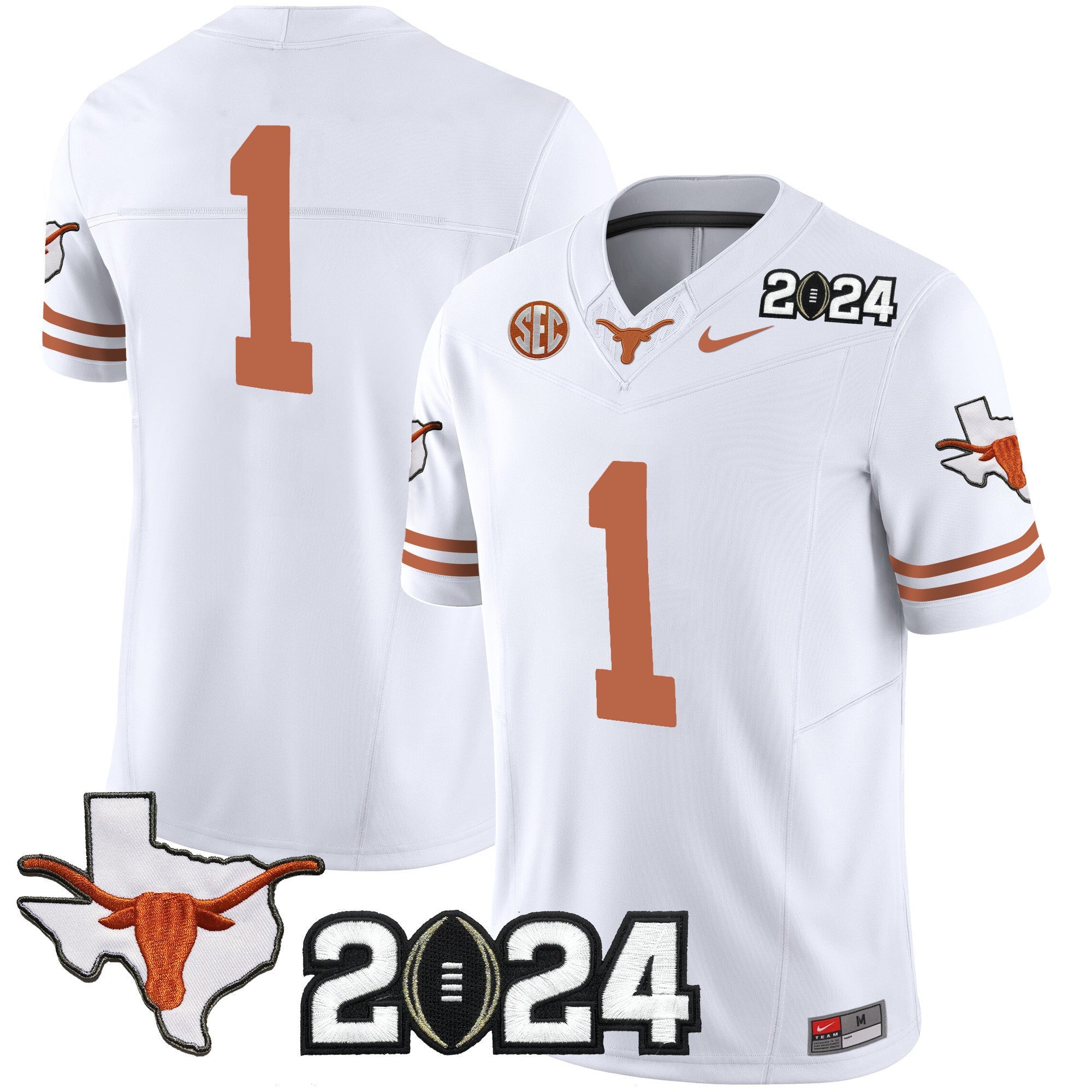Men's Texas Longhorns 2024 Vapor Limited Jersey - All Stitched