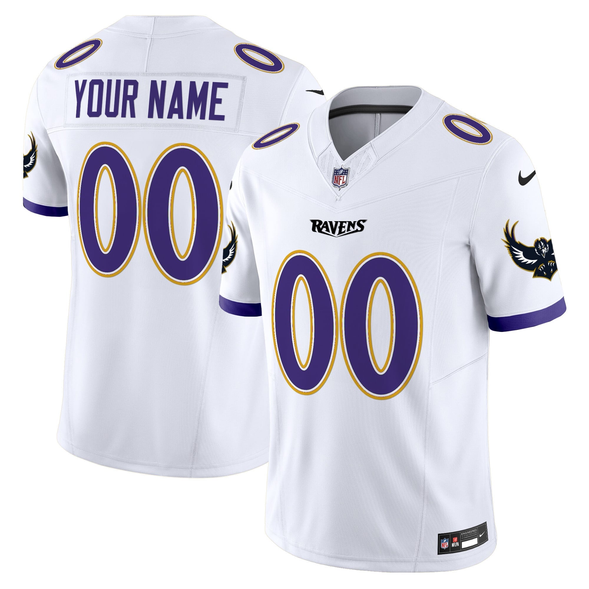 Ravens Special Vapor Limited Custom Jersey V2 - All Stitched