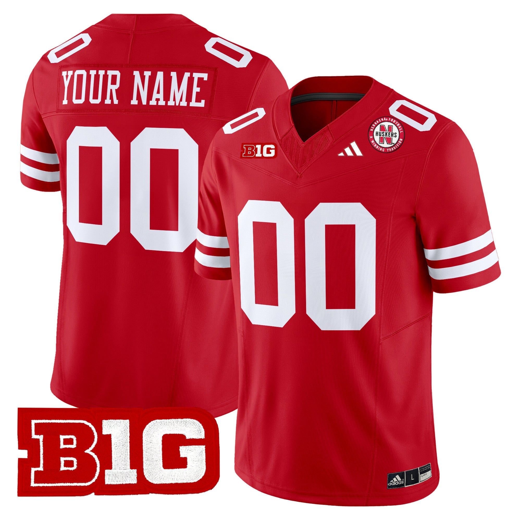 Nebraska Cornhuskers 2024 Vapor Limited Custom Jersey - All Stitched