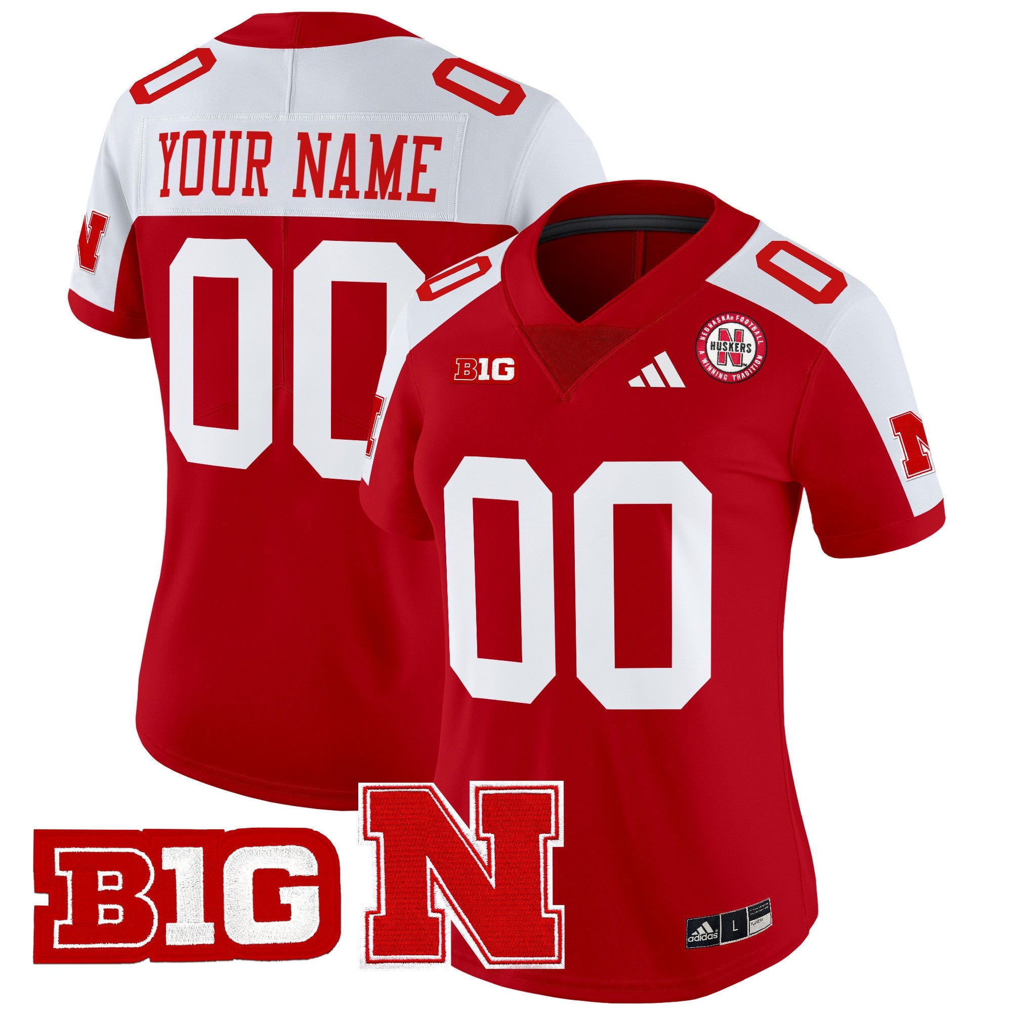 Nebraska Cornhuskers 2024 Vapor Limited Custom Jersey - All Stitched