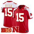 Men's Nebraska Cornhuskers 2024 Gold Trim Vapor Limited Jersey - All Stitched