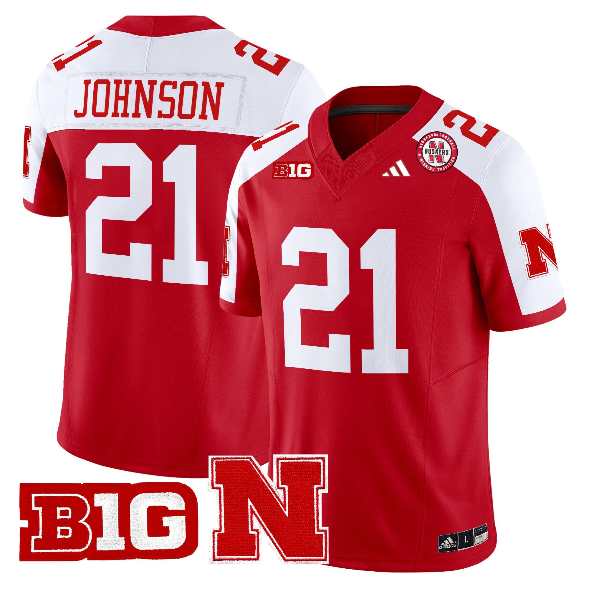 Men's Nebraska Cornhuskers 2024 Vapor Limited Jersey - All Stitched